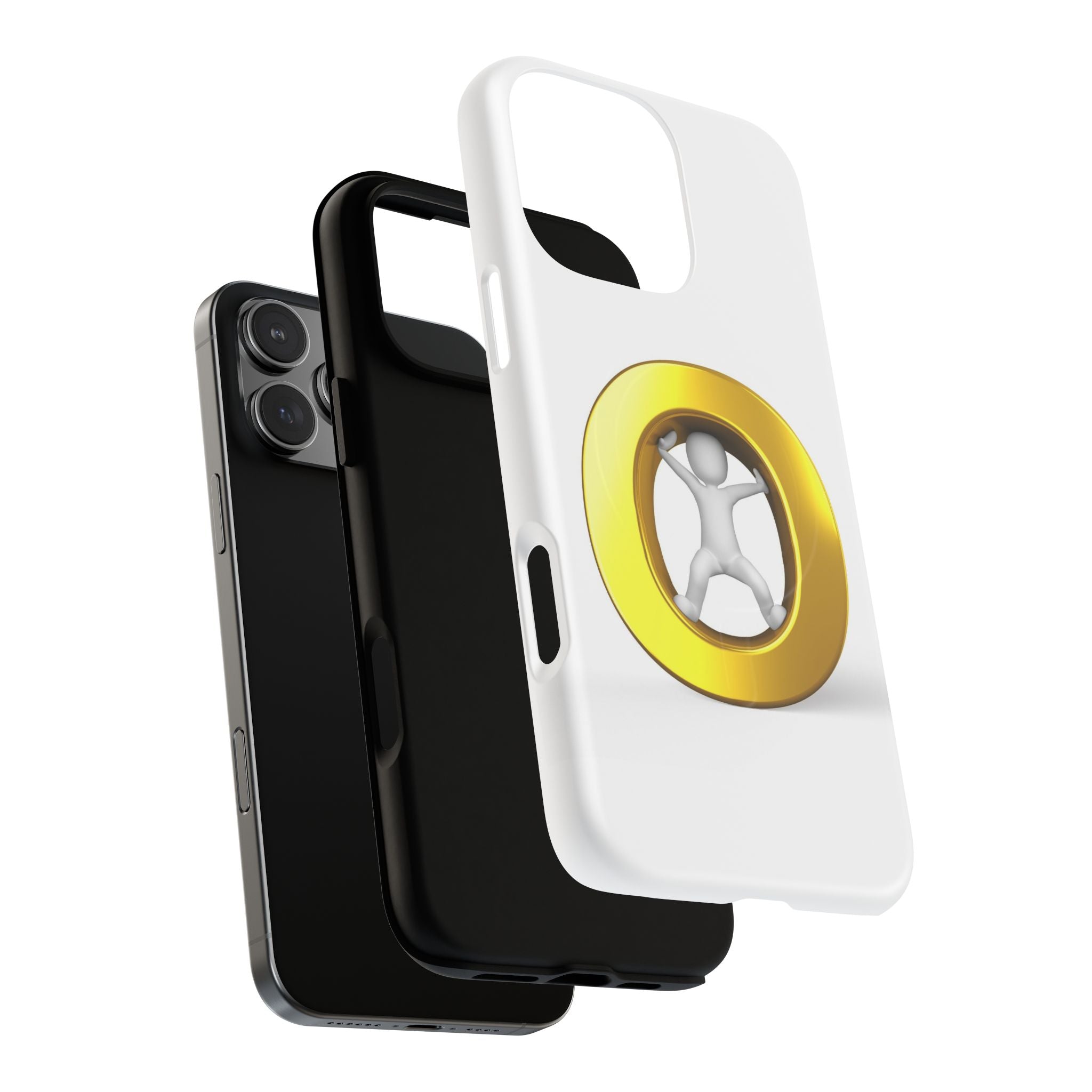 3D Gold Letter O Figure Phone Case | Tough Magnetic Case