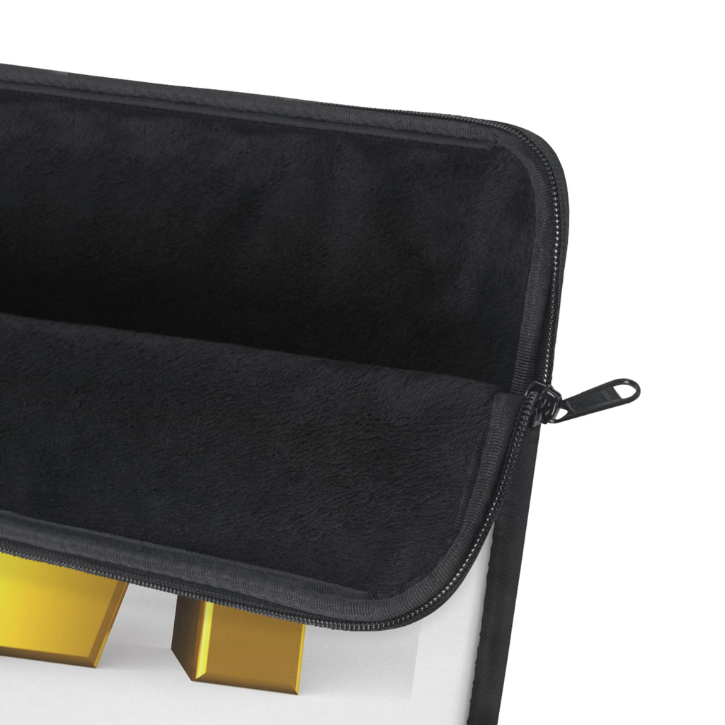 Gold Letter M Cleaning Laptop Sleeve | Monogram Initial M