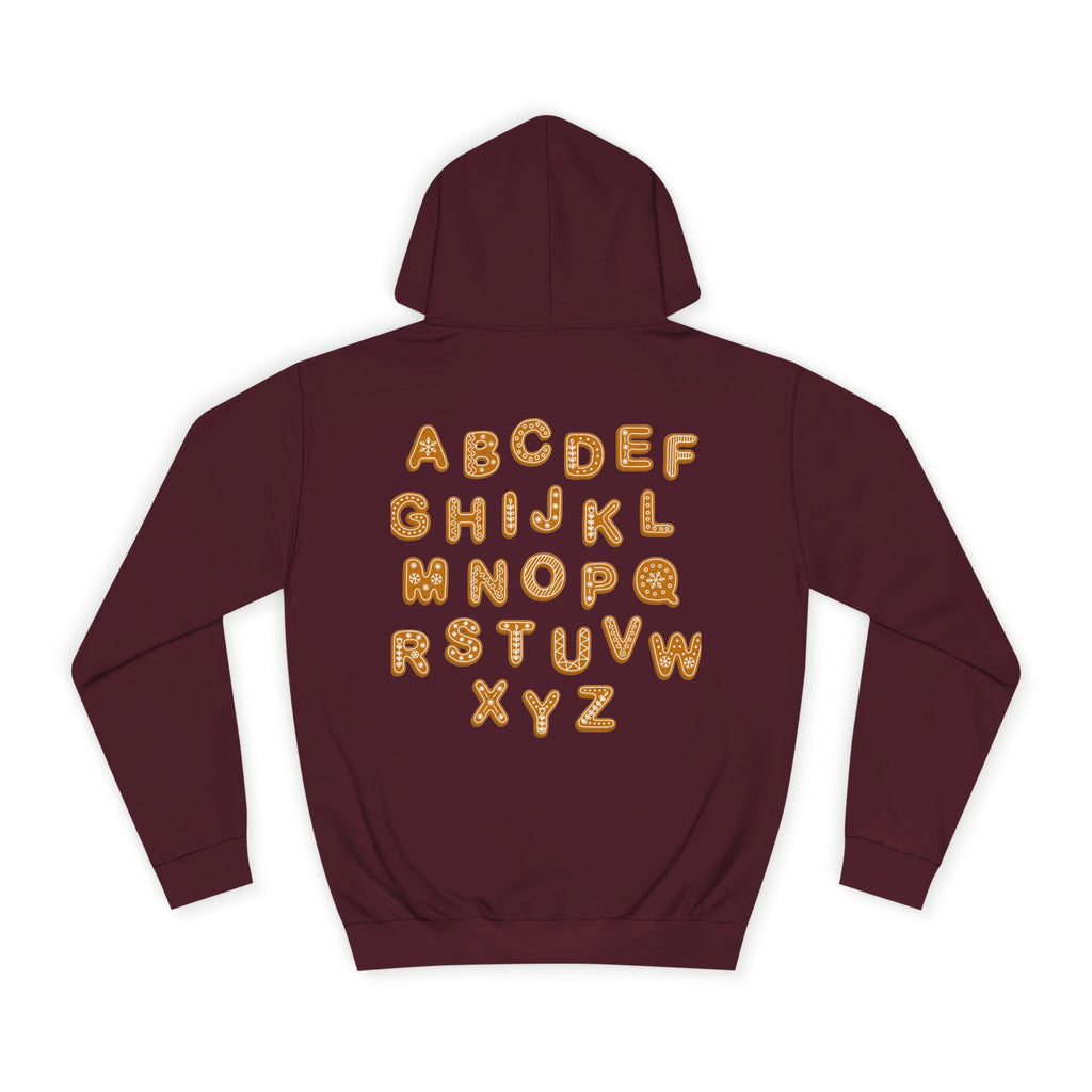 Cookie Alphabet Hoodie | Letters A to Z Cookie Font Sweatshirt