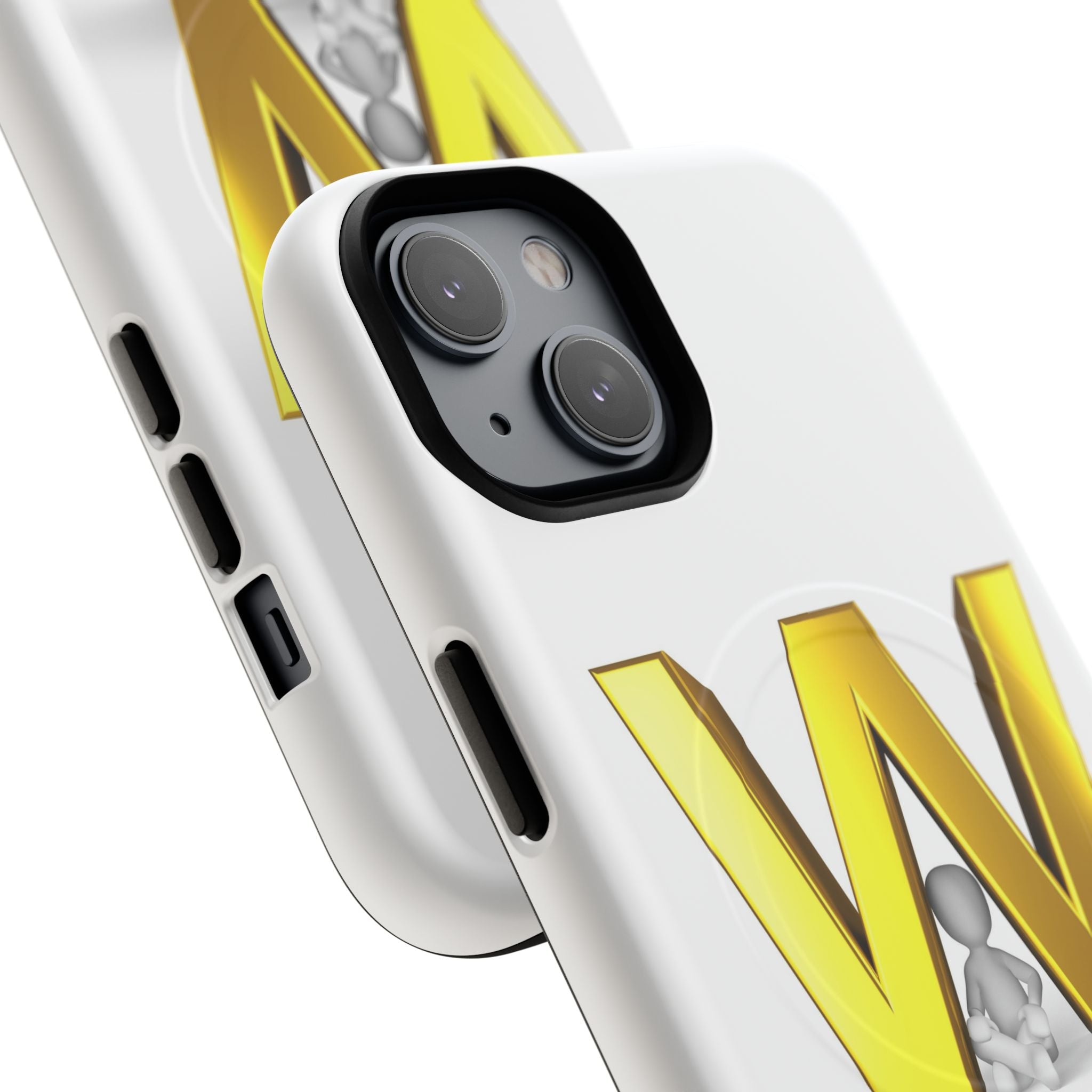 Gold Letter W Monogram Phone Case | Tough Magnetic Case