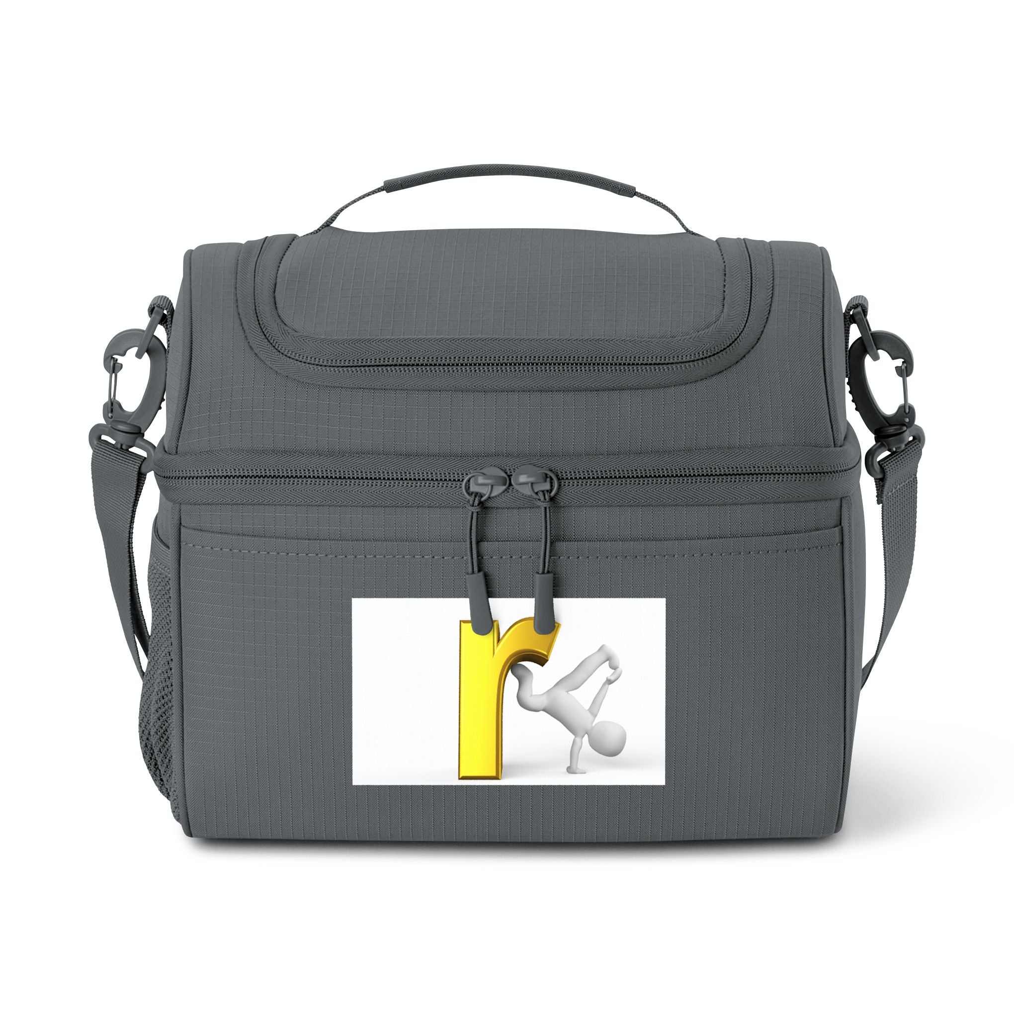 Letter R Mascot Graphic Cooler Bag | Insulated Lunch Tote