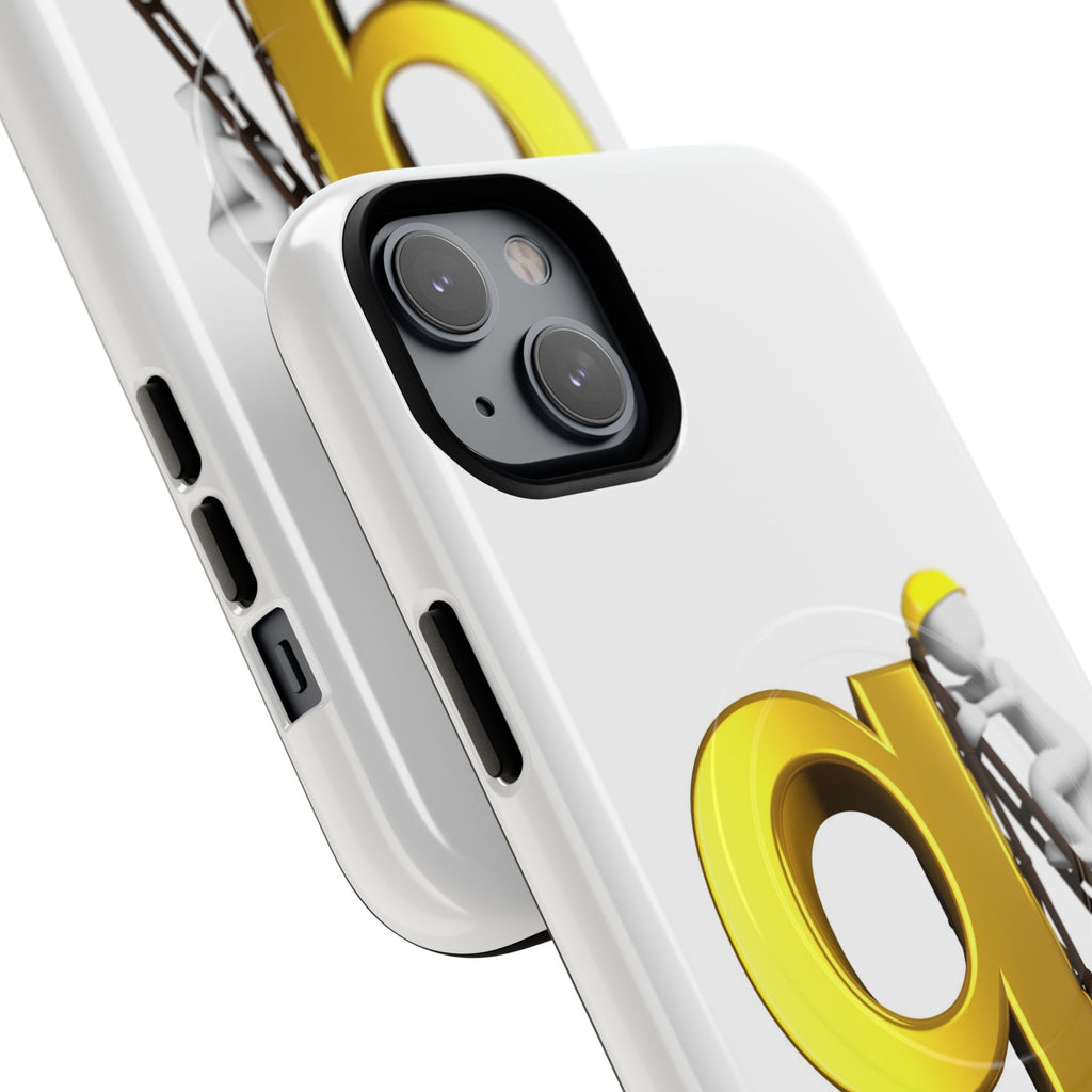 Golden Letter G Construction phone case | Magnetic Tough Case