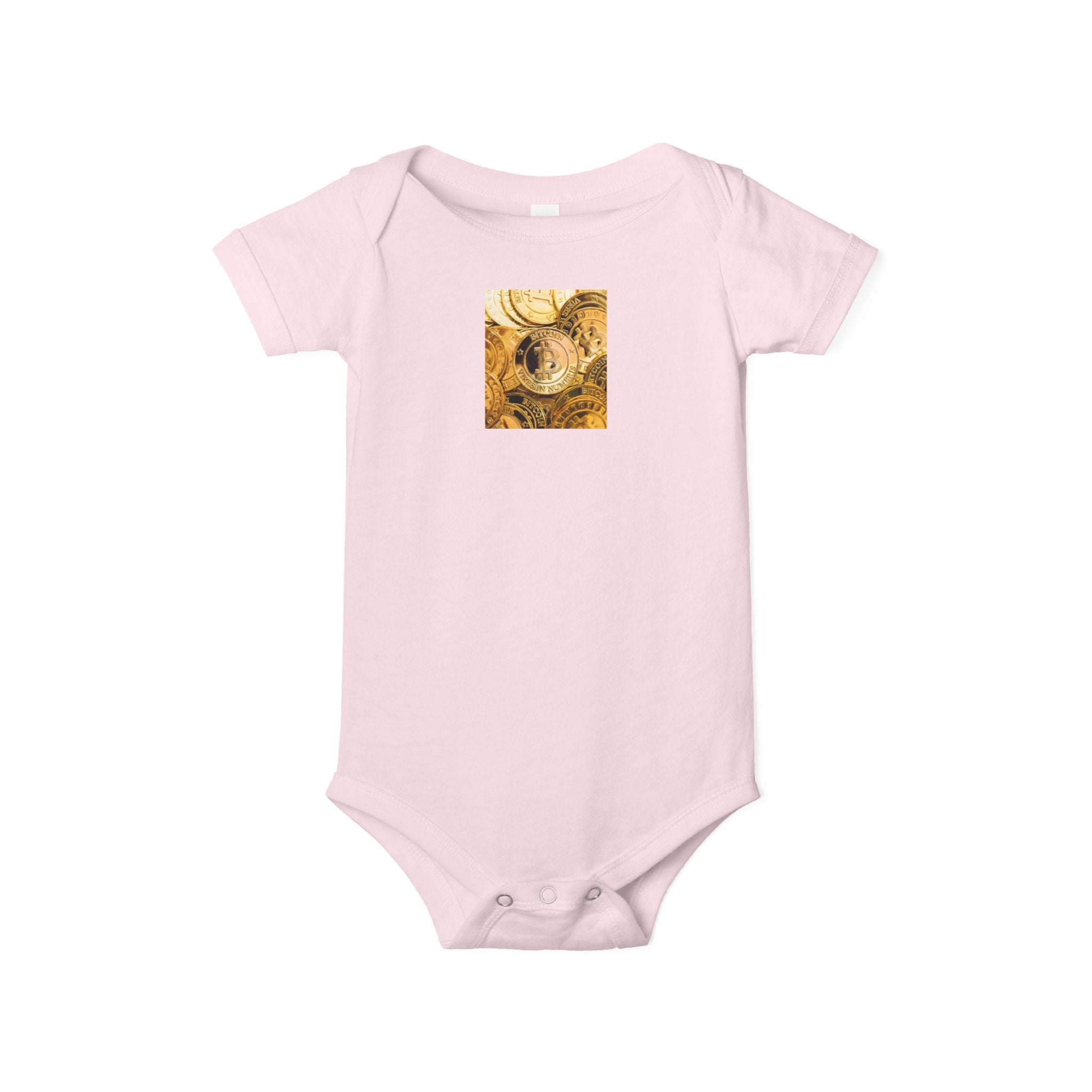 Body bébé Bitcoin Cryptocurrency | Body bébé floral pour chambre de bébé