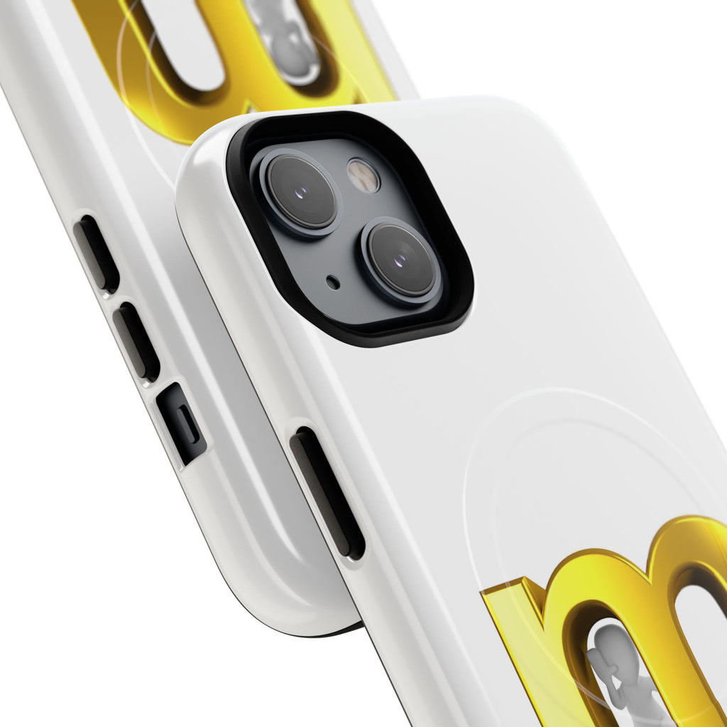 Gold Letter M phone case | Magnetic Tough Case, Monogram Initial