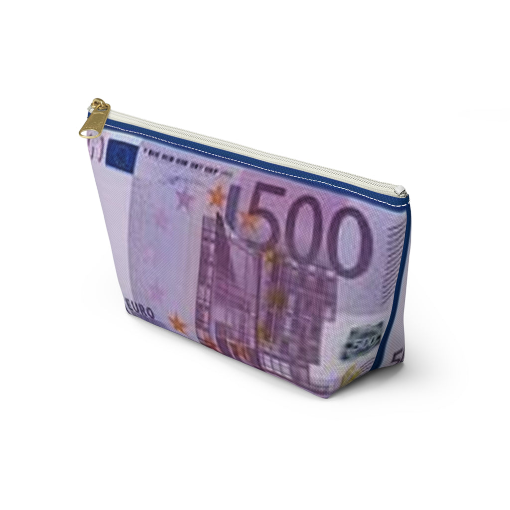 500 Euro Bill Accessory Pouch | Money Print Cosmetic Bag