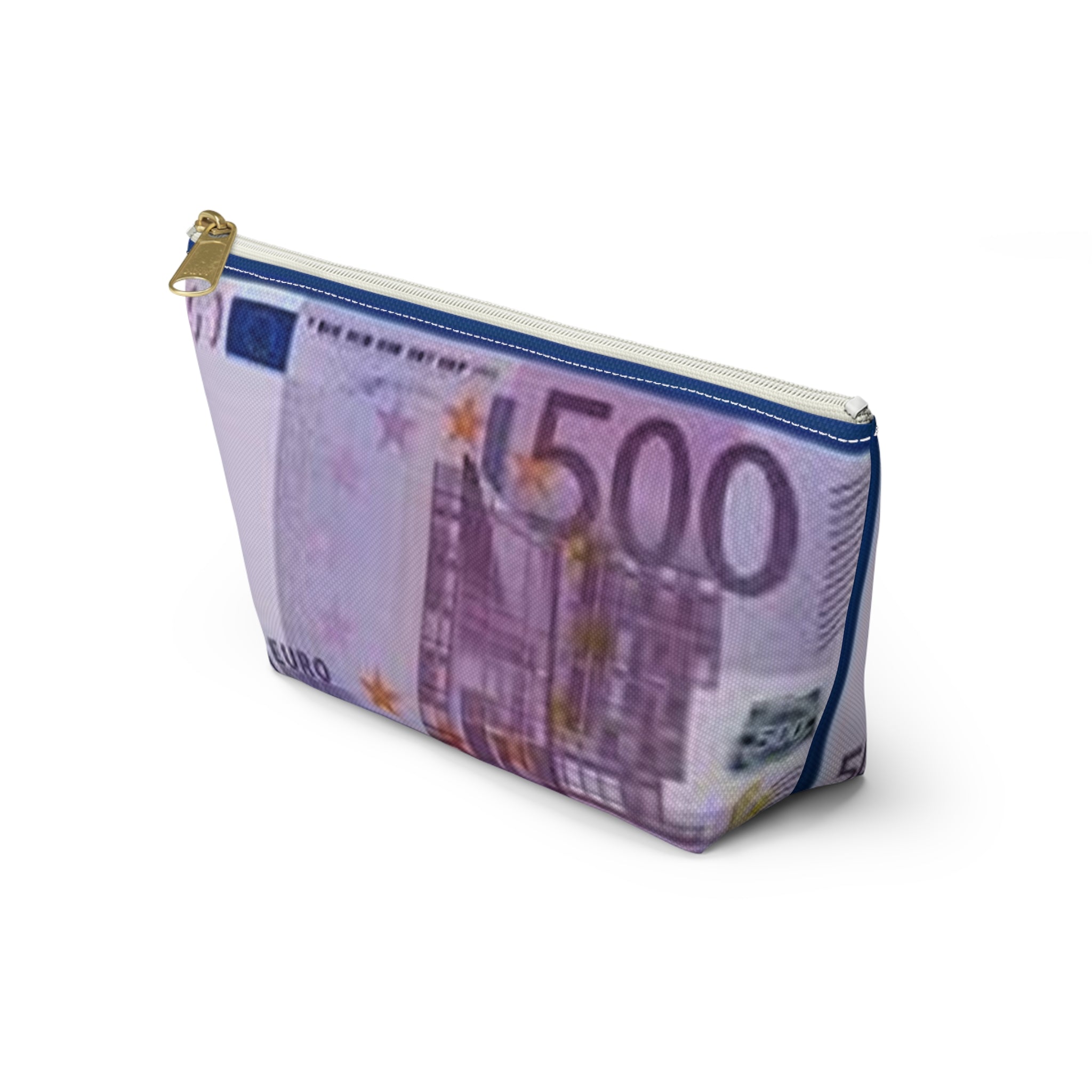 500 Euro Bill Accessory Pouch | Money Print Cosmetic Bag