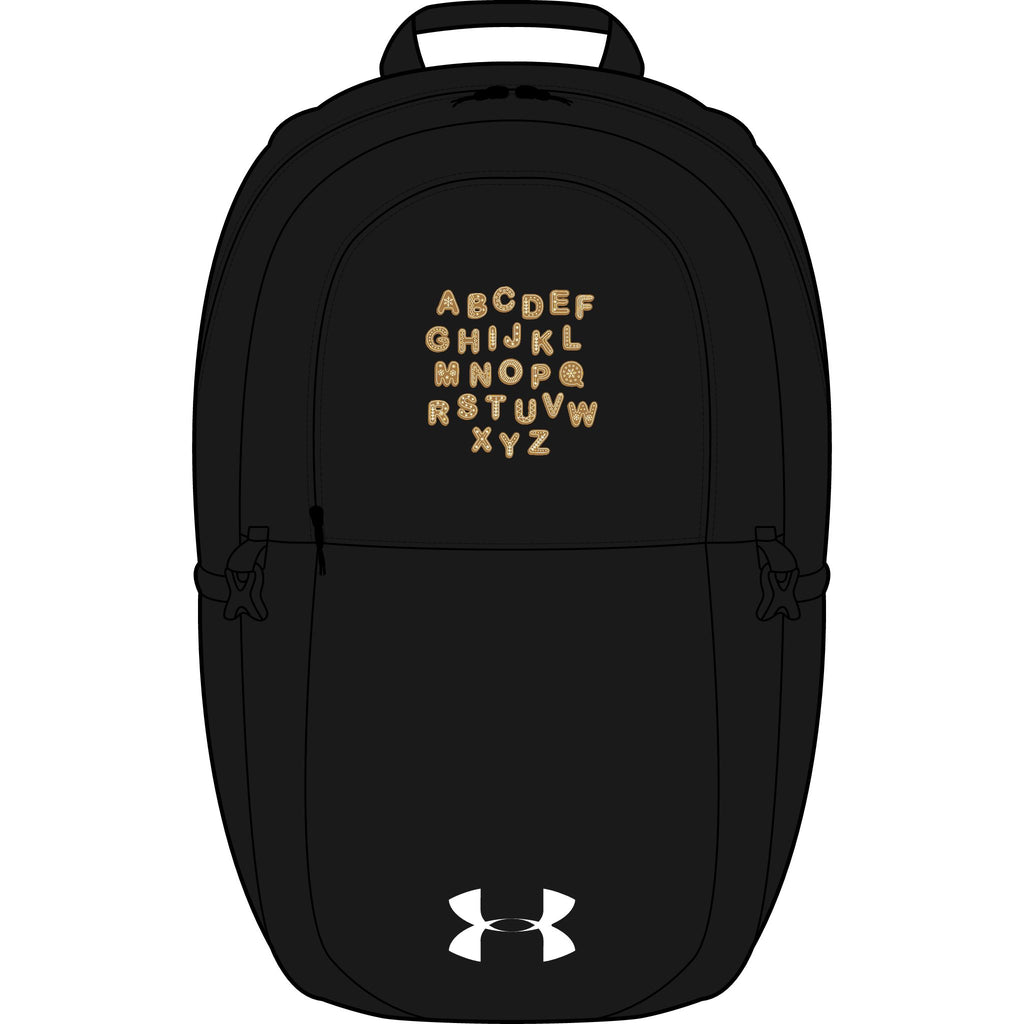 Gold Leopard Alphabet Embroidery Backpack | Under Armour All Sport