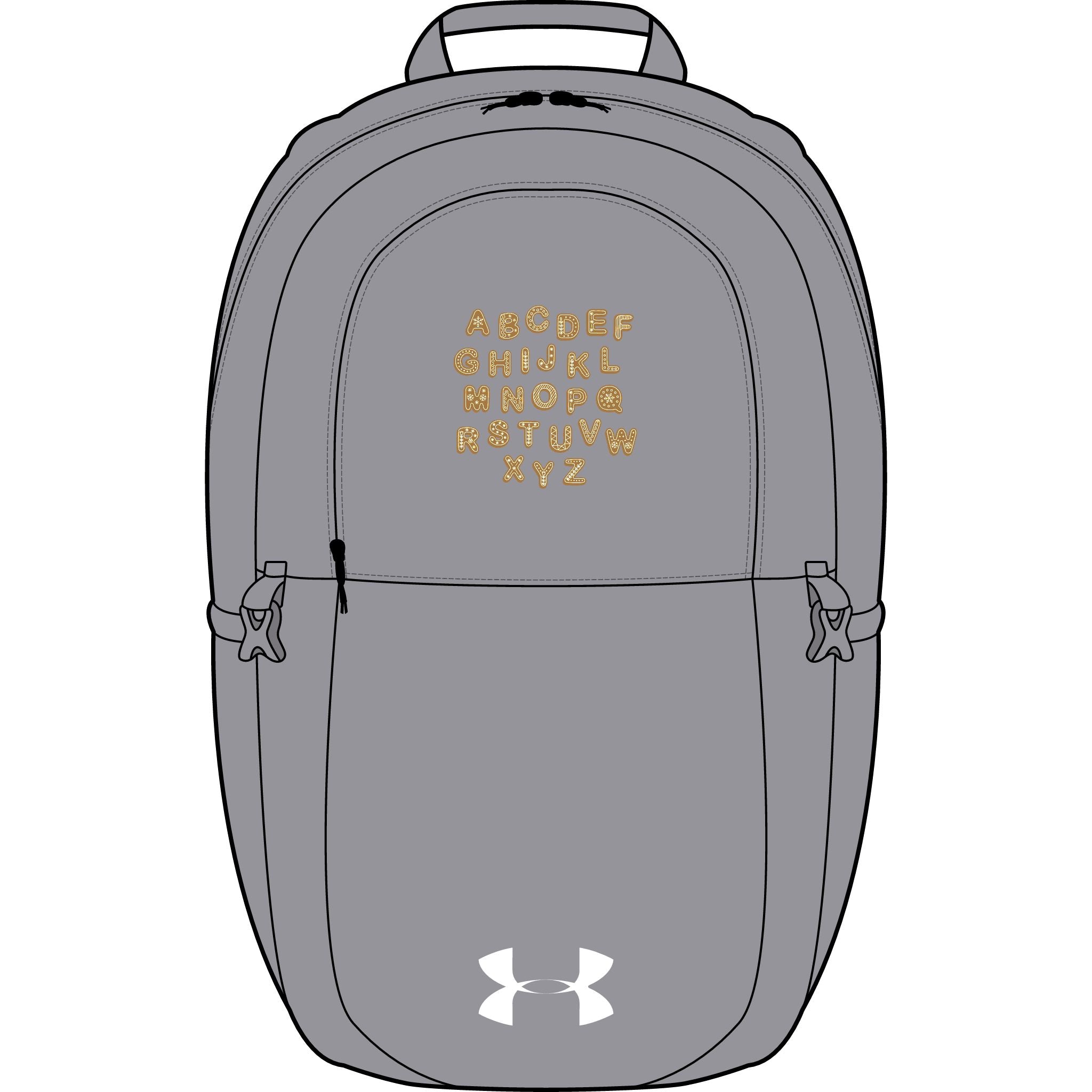 Gold Leopard Alphabet bestickter Rucksack | Under Armour All Sport