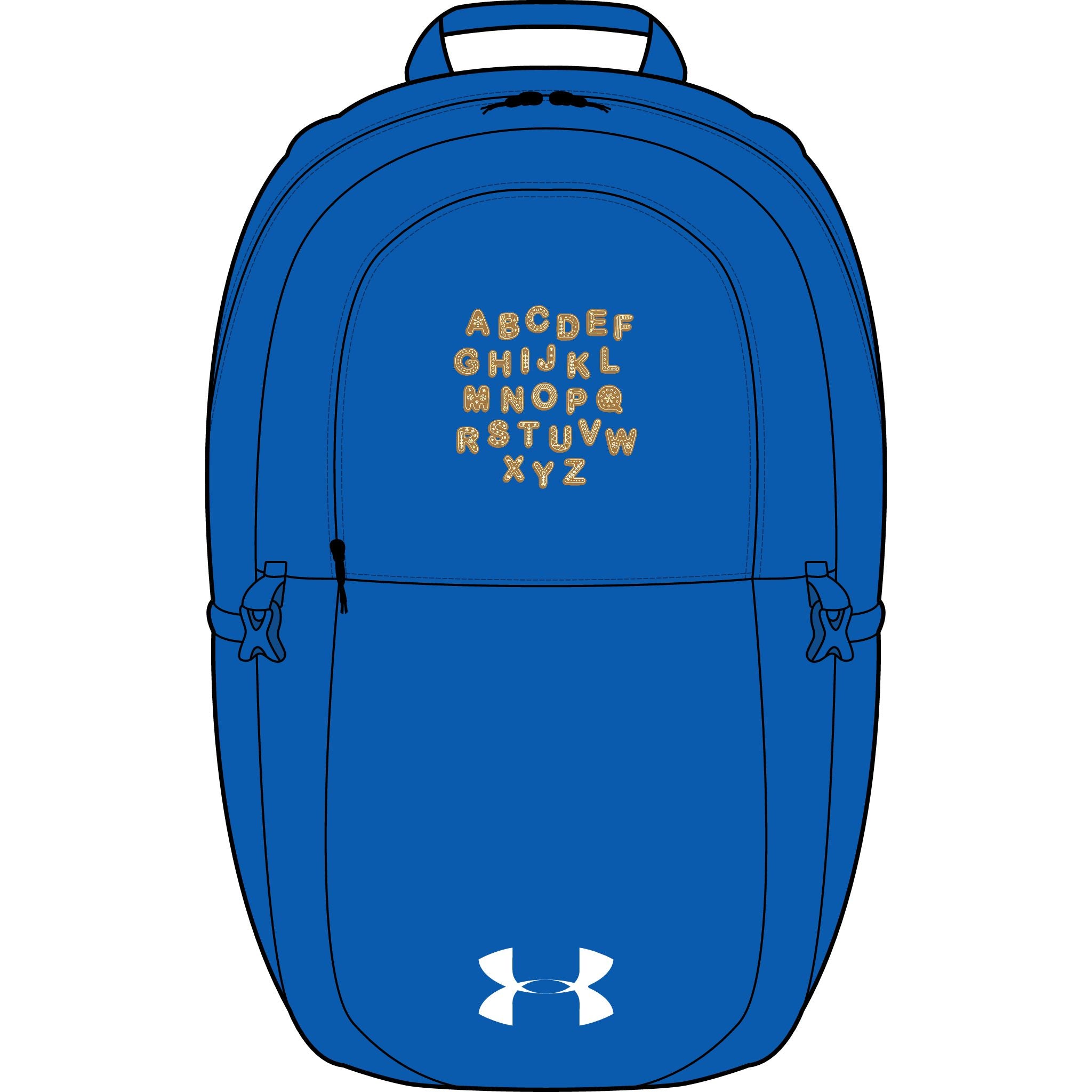 Gold Leopard Alphabet bestickter Rucksack | Under Armour All Sport