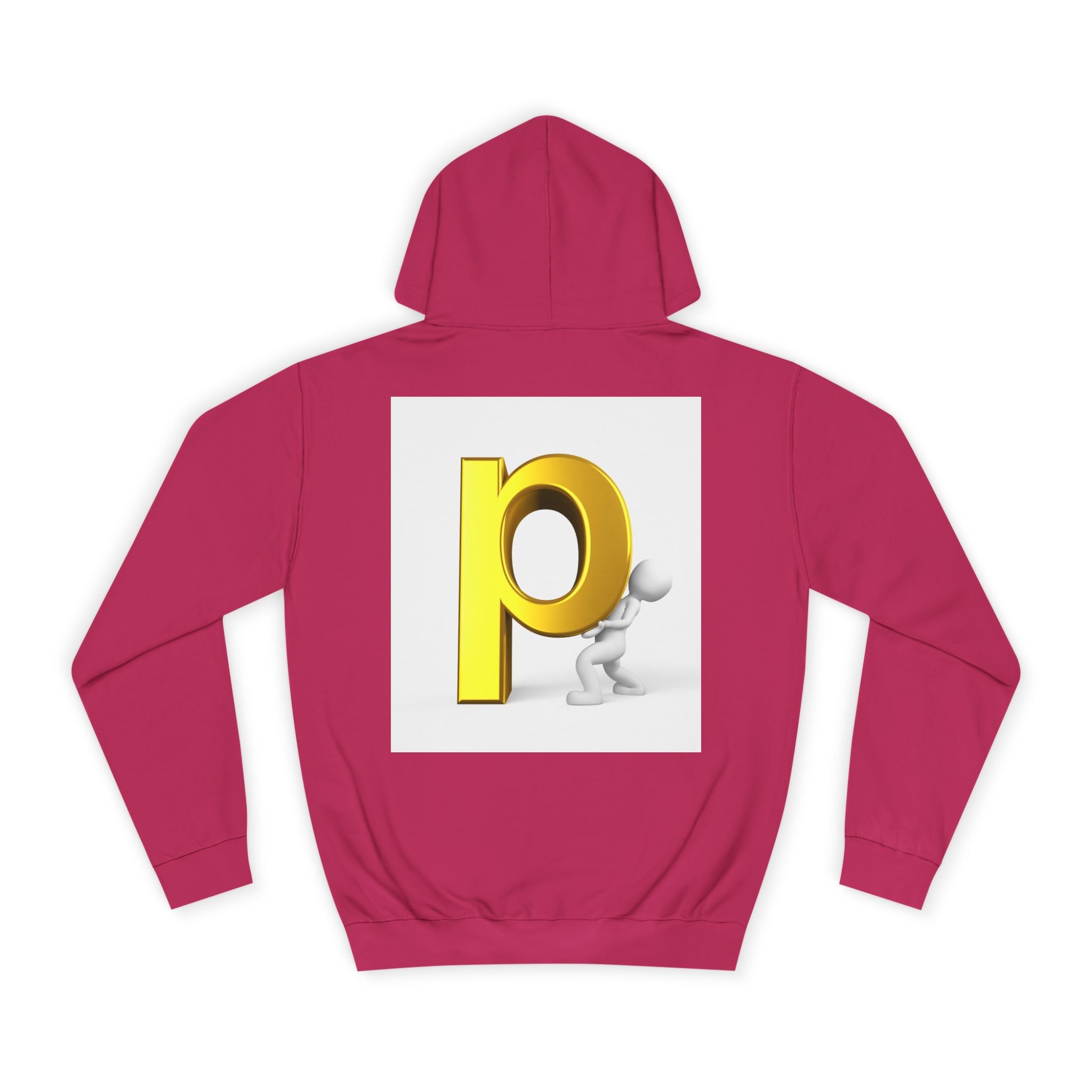 3D Letter P Character Hoodie | Initial P Monogram Pullover