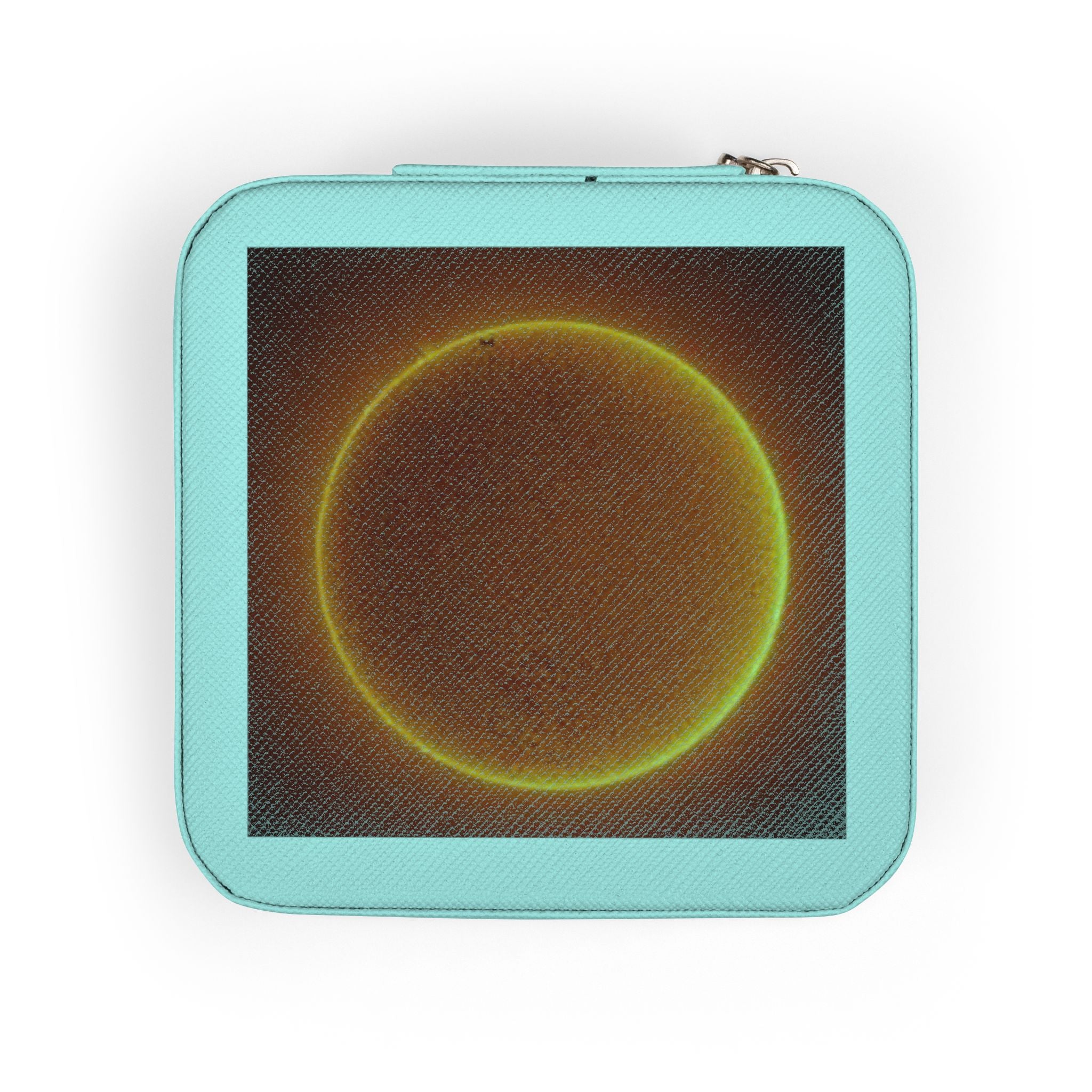 Solar Eclipse Circle Jewelry Travel Case | Compact Jewelry Organizer