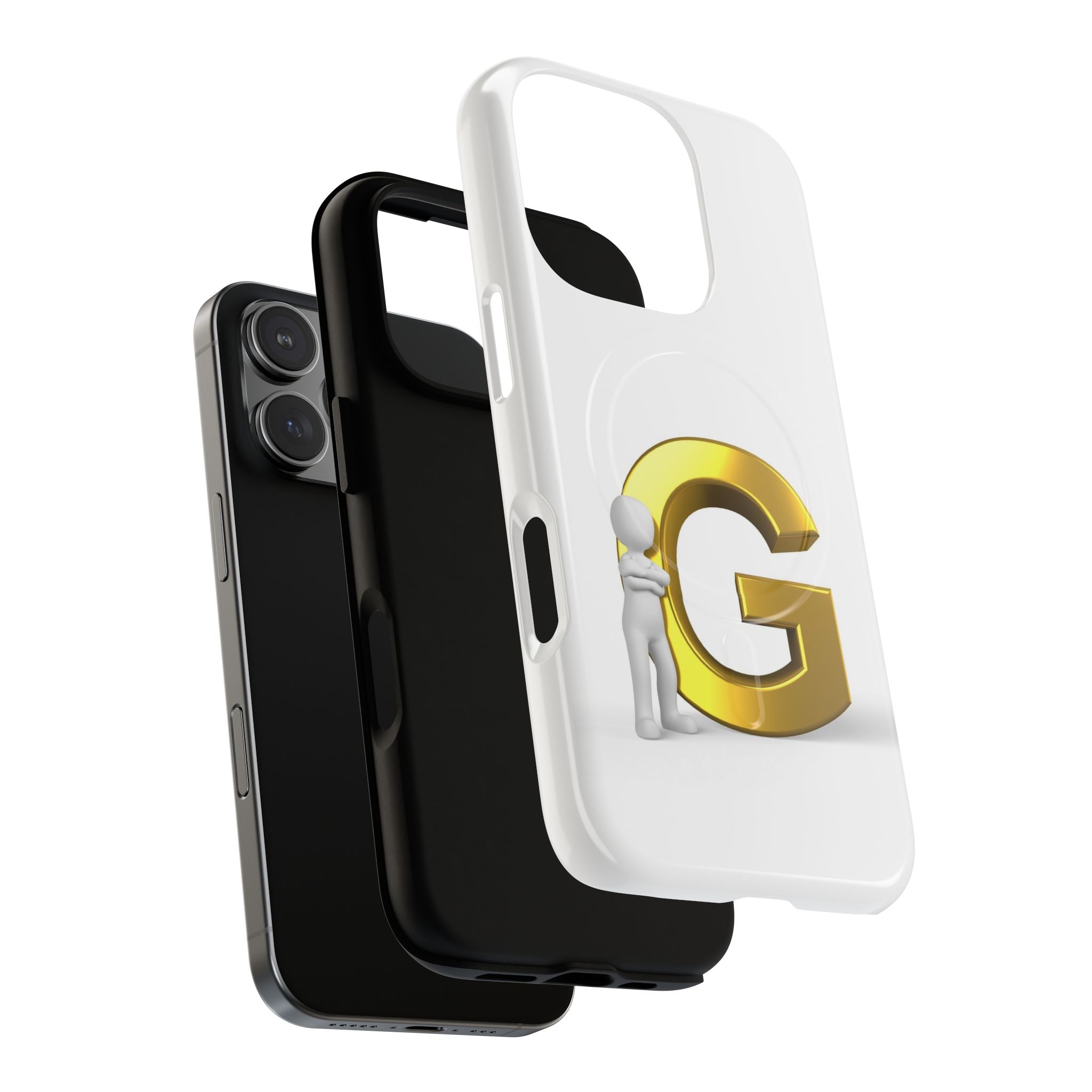 Gold Letter G Monogram Phone Case | Tough Magnetic Case