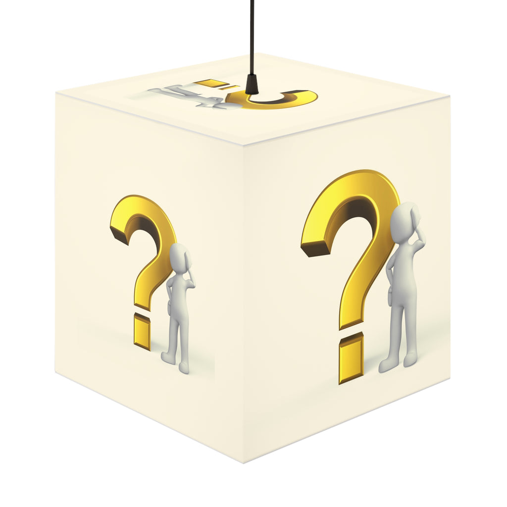 Question Mark Cube Lamp | Mystery Symbol Light Cube