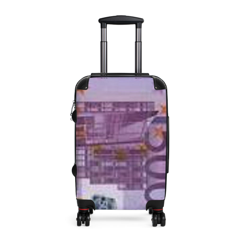 Euro Banknote Suitcase | Money Print Luggage
