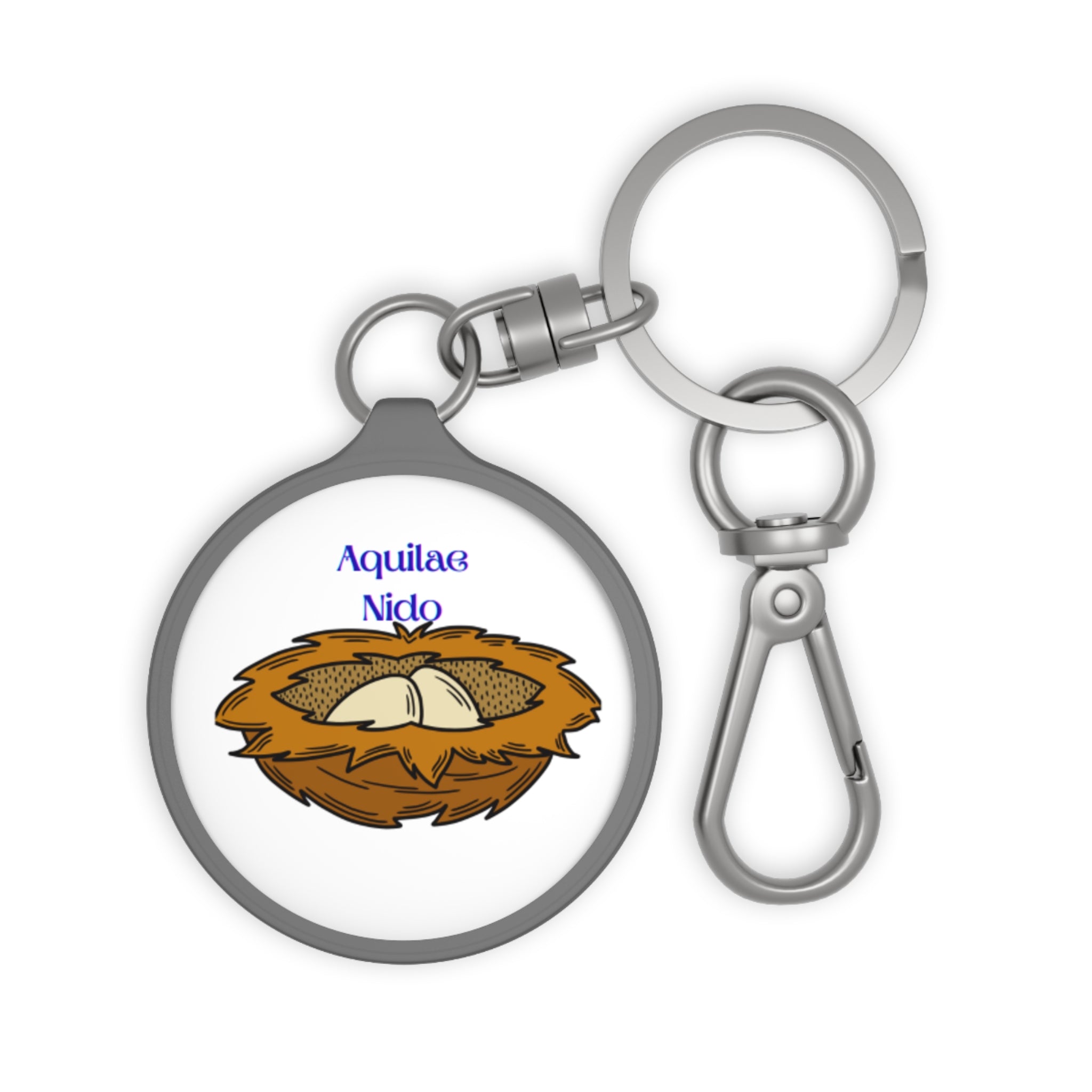 Keyring Tag With Eagle Nest