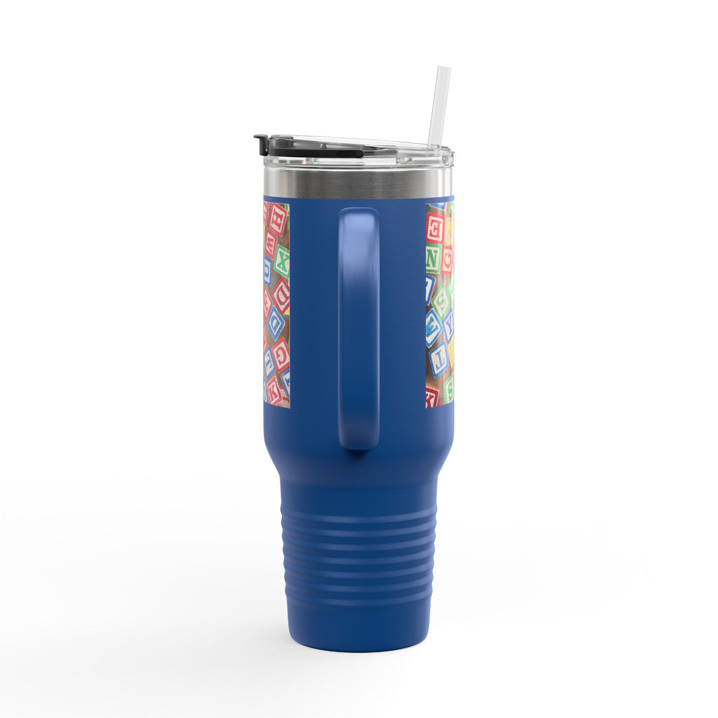 Colorful Alphabet Blocks Insulated Travel Mug | 40oz