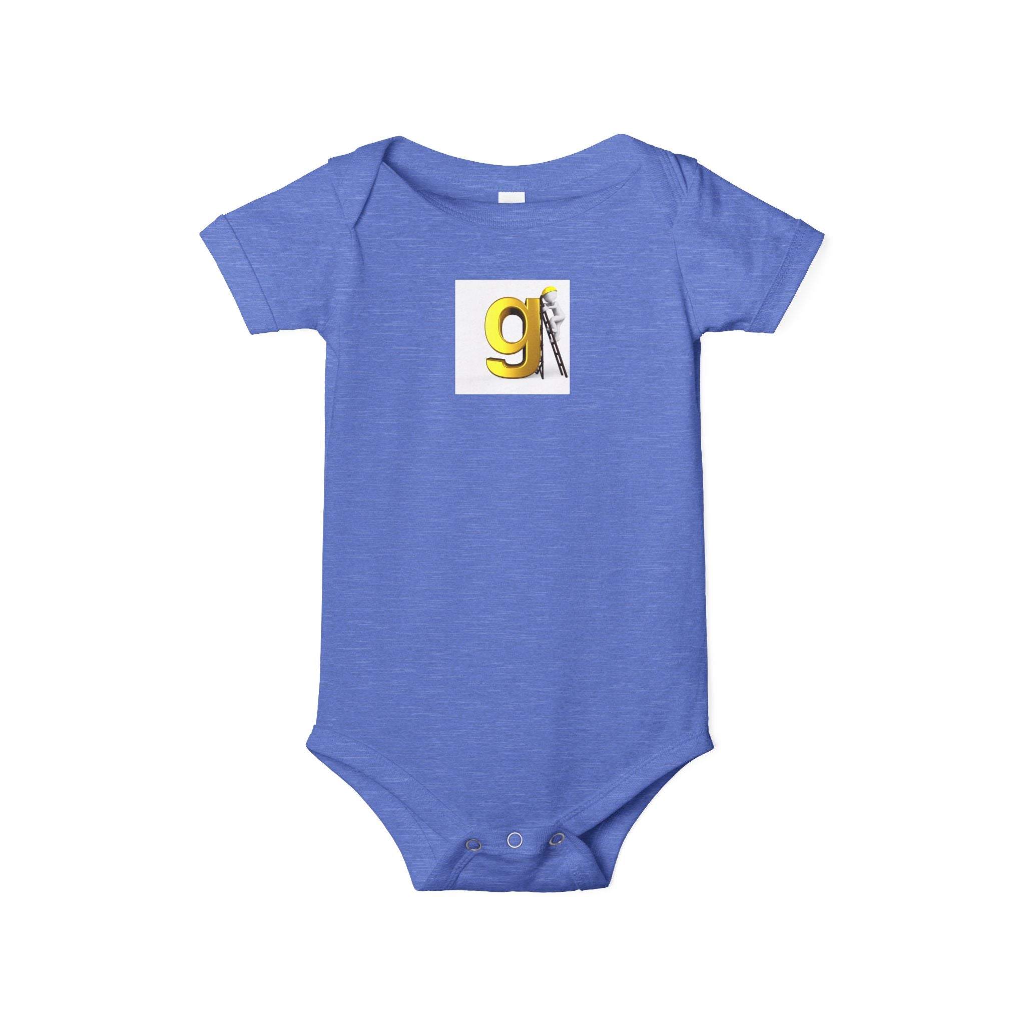 Body pour bébé lettre G jaune avec motif travailleur | Body pour bébé, initiale de l'alphabet