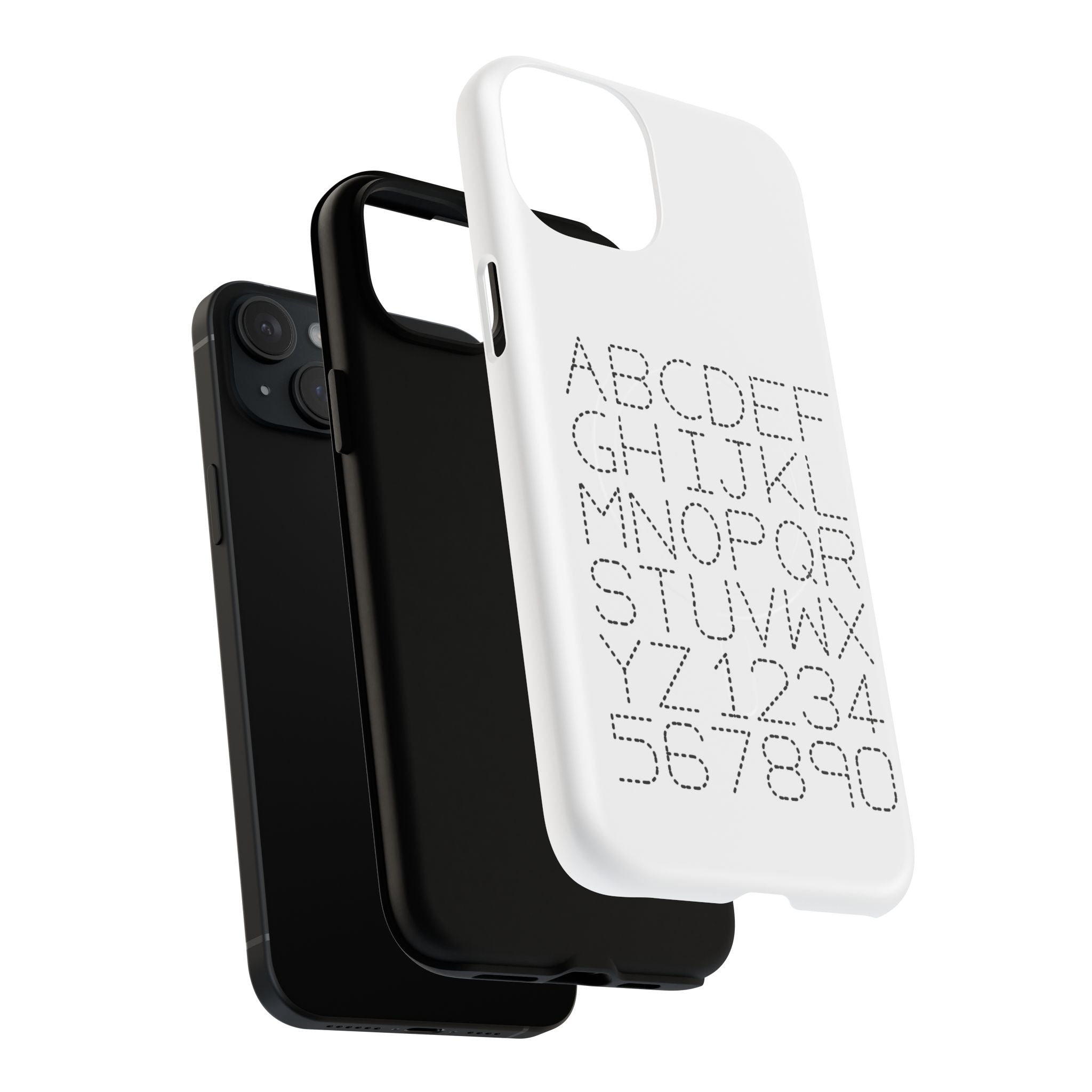 Dotted Alphabet Phone Case | Tough Magnetic Case