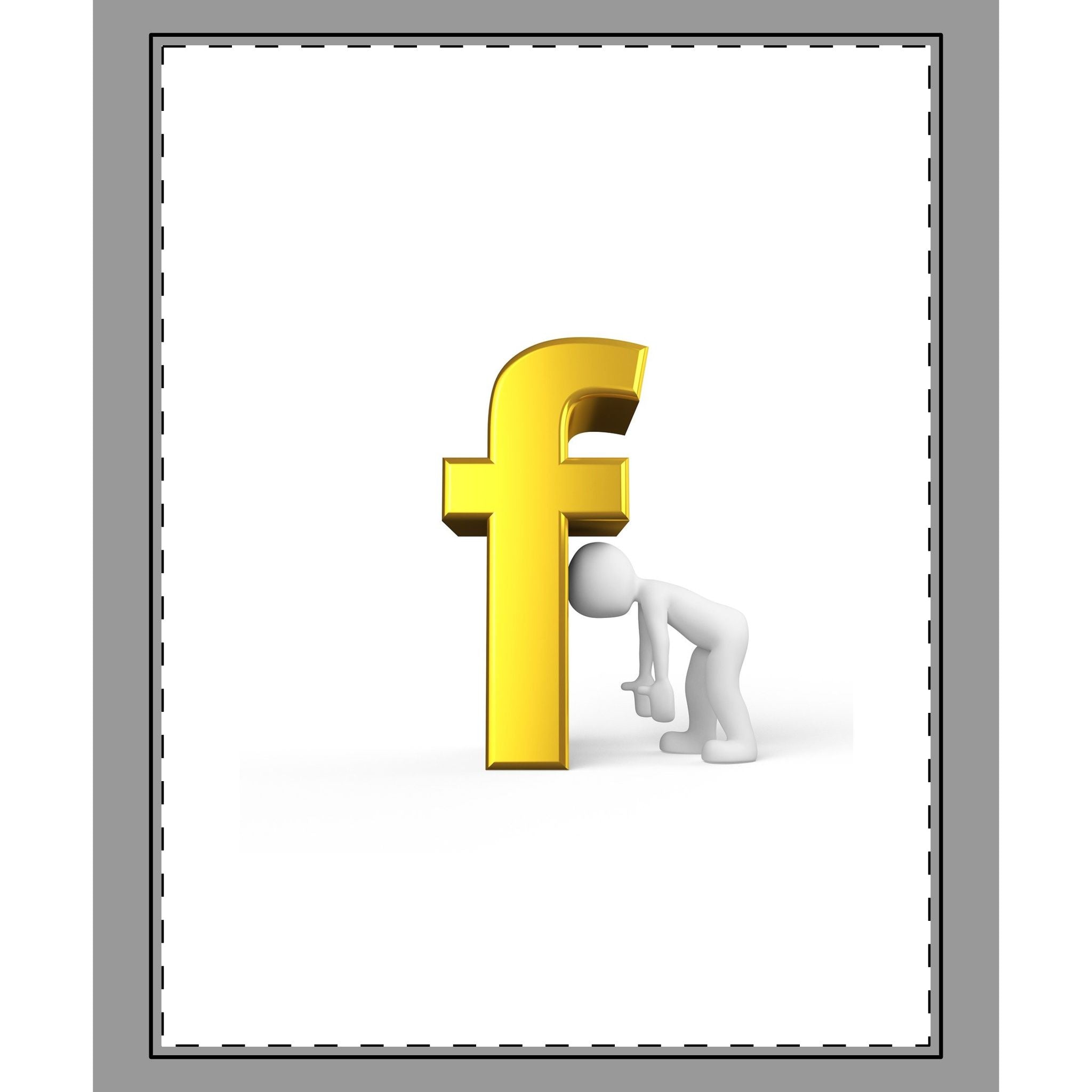 Woven-Style Coverlet | 3D Gold Letter F