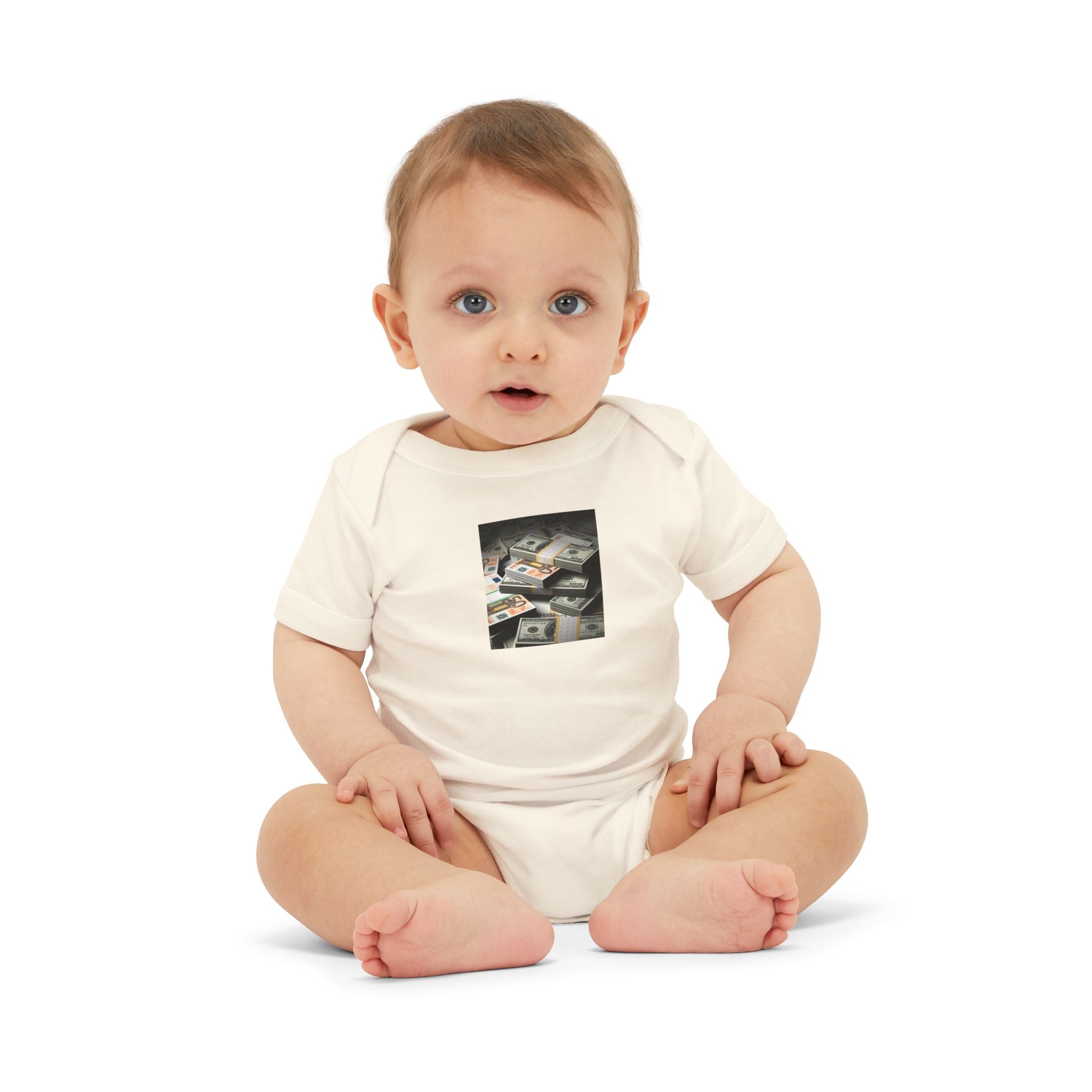 Stack Of Cash Infant Onesie | Baby Bodysuit Photography Print