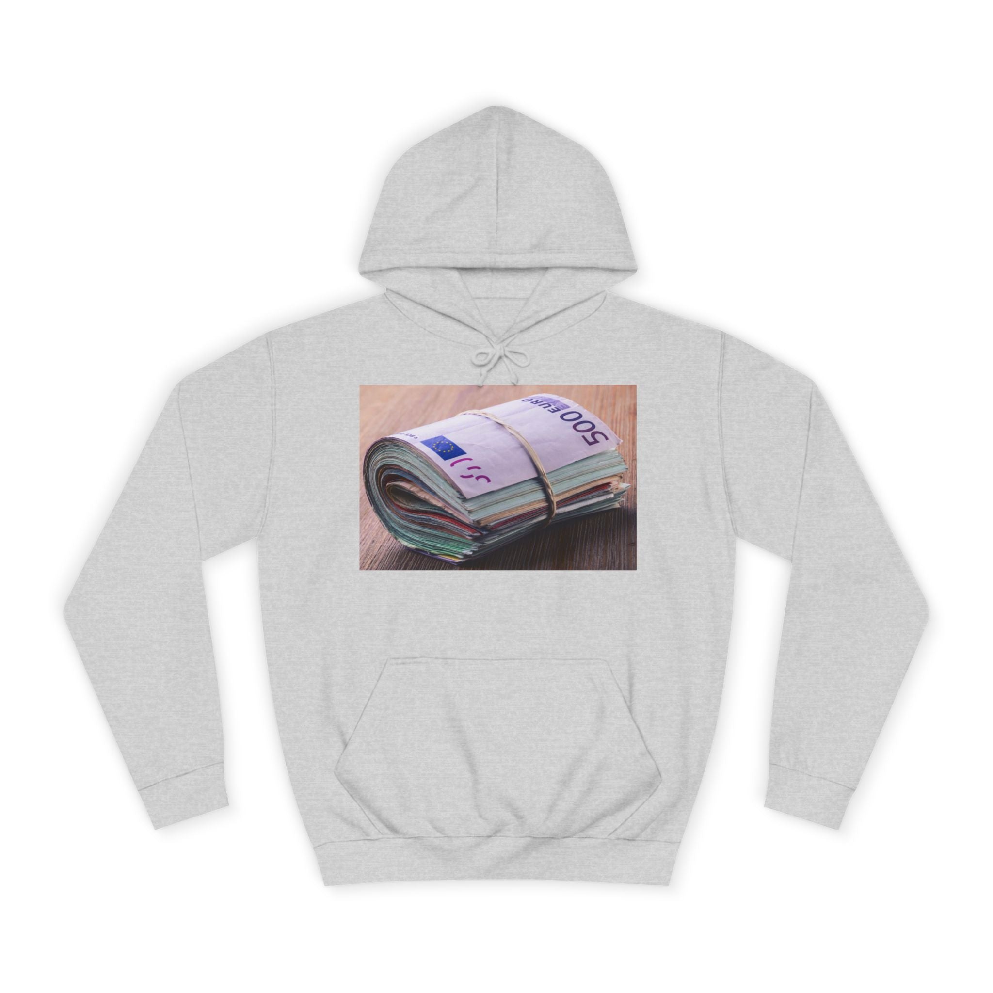 Rolled Currency Stack Hoodie | Money Print, Cash Bundle