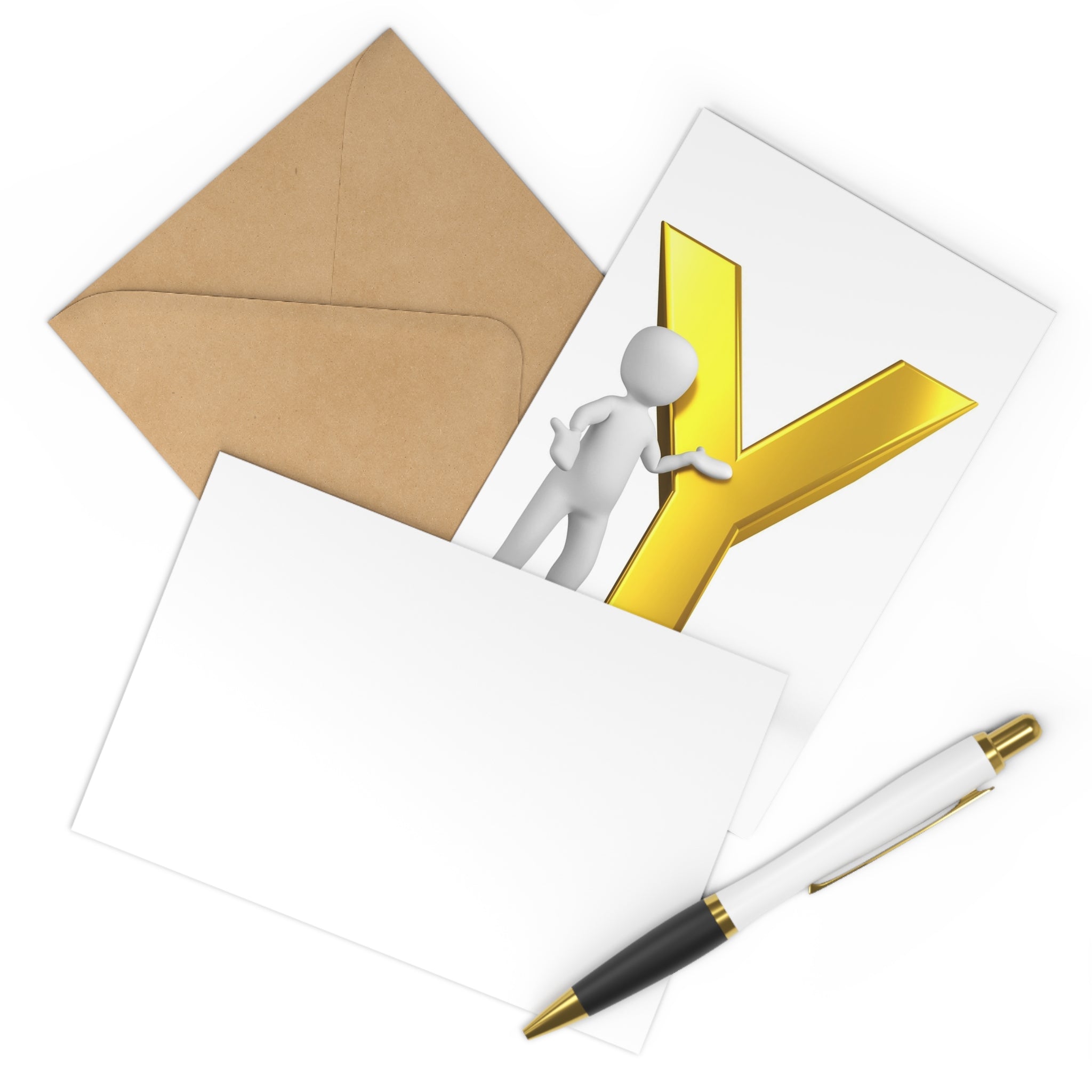 Letter Y Postcards (7 pcs)