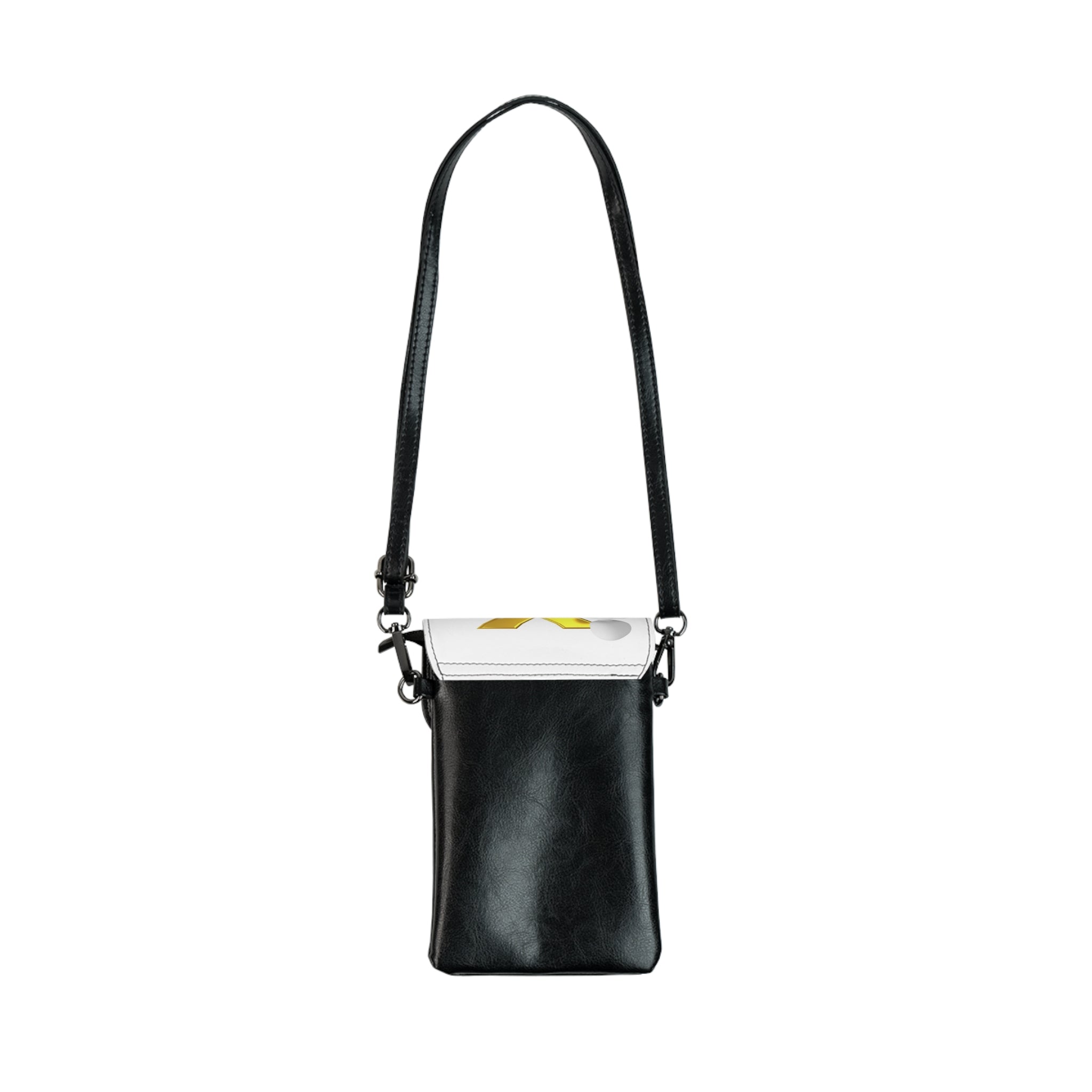 3D Figure with Gold X Small Cell Phone Wallet | Crossbody Phone Pouch