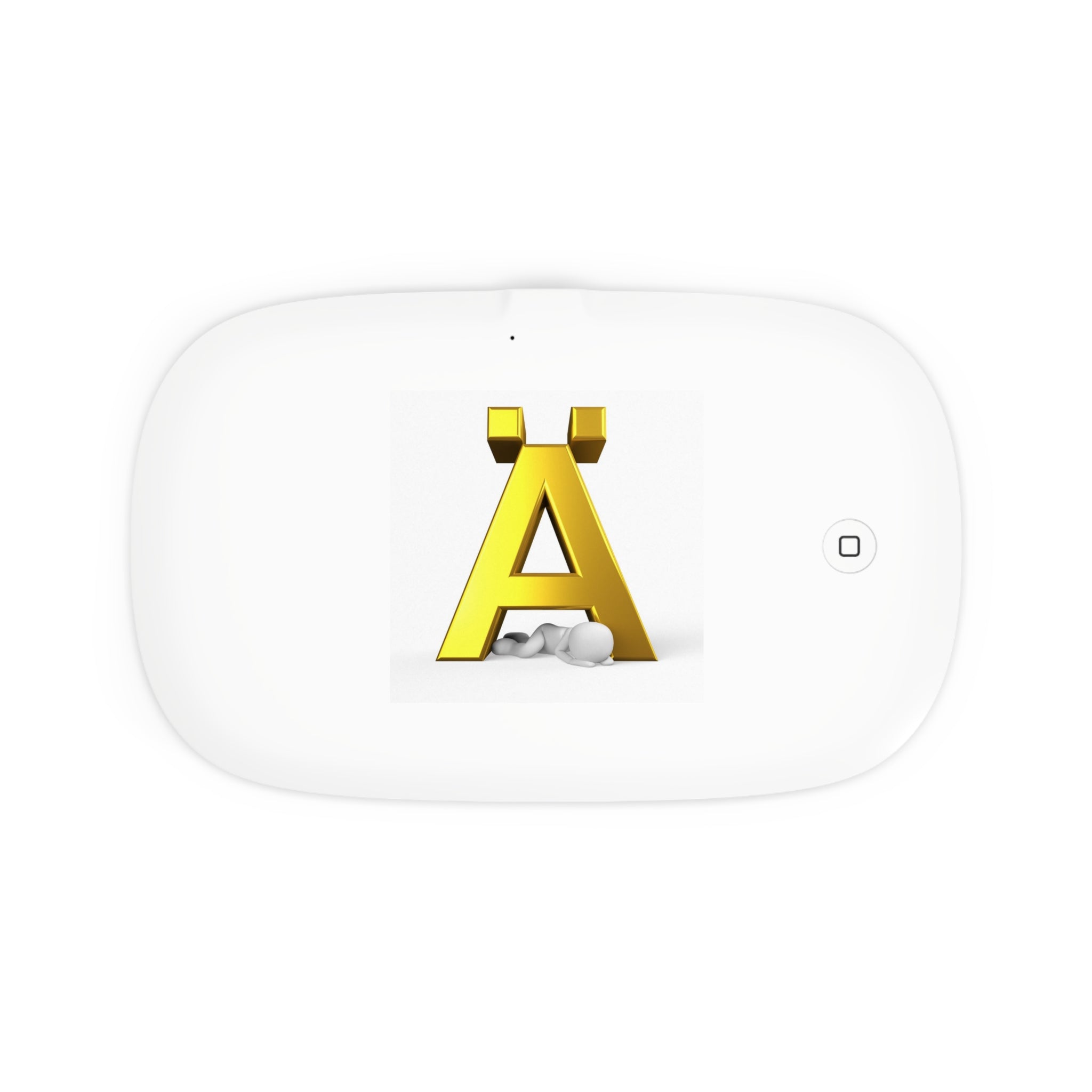 Gold Letter Ä Icon UV Phone Sanitizer and Wireless Charging Pad