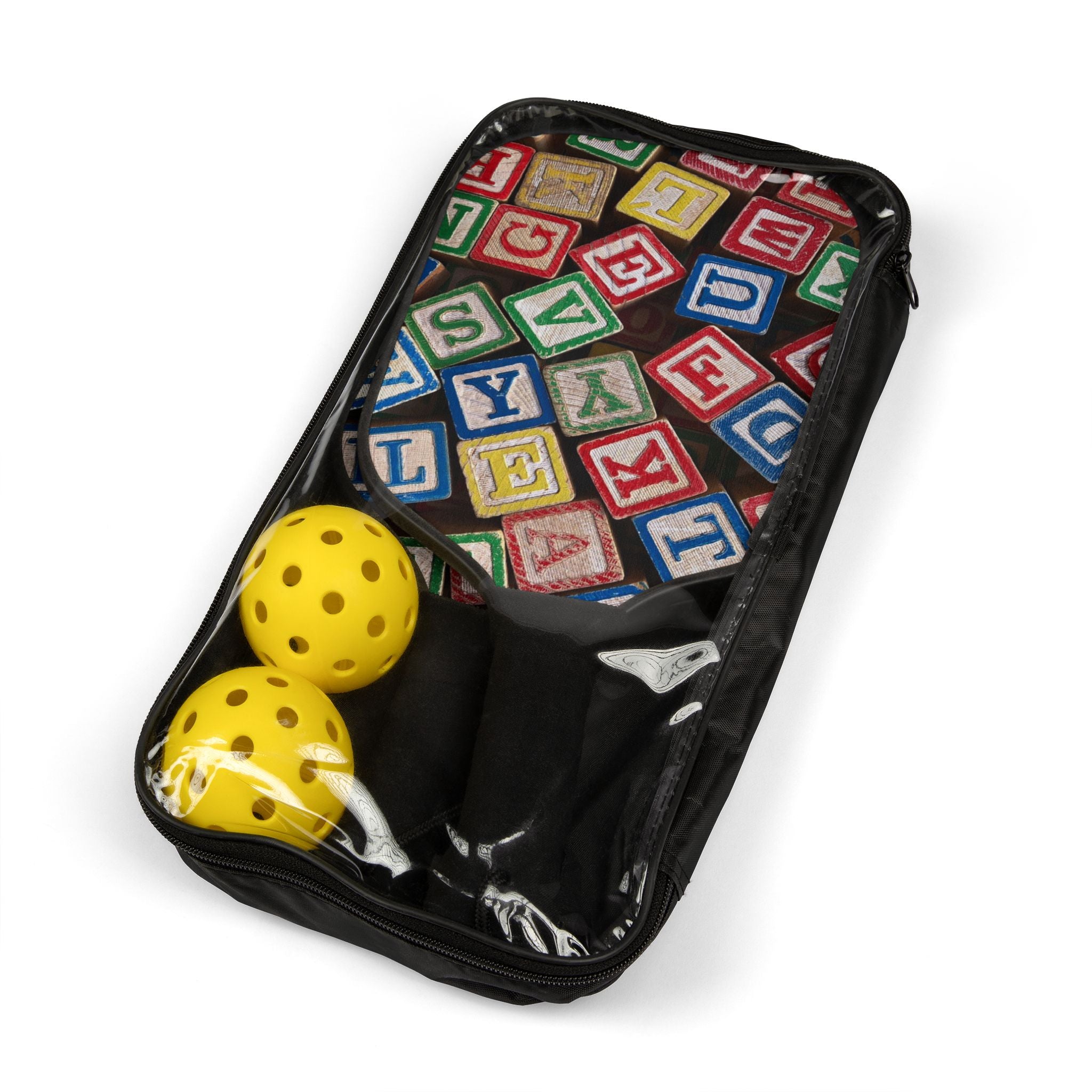 Alphabet Blocks Pickleball Paddle | Kids Toy Letter Blocks Design