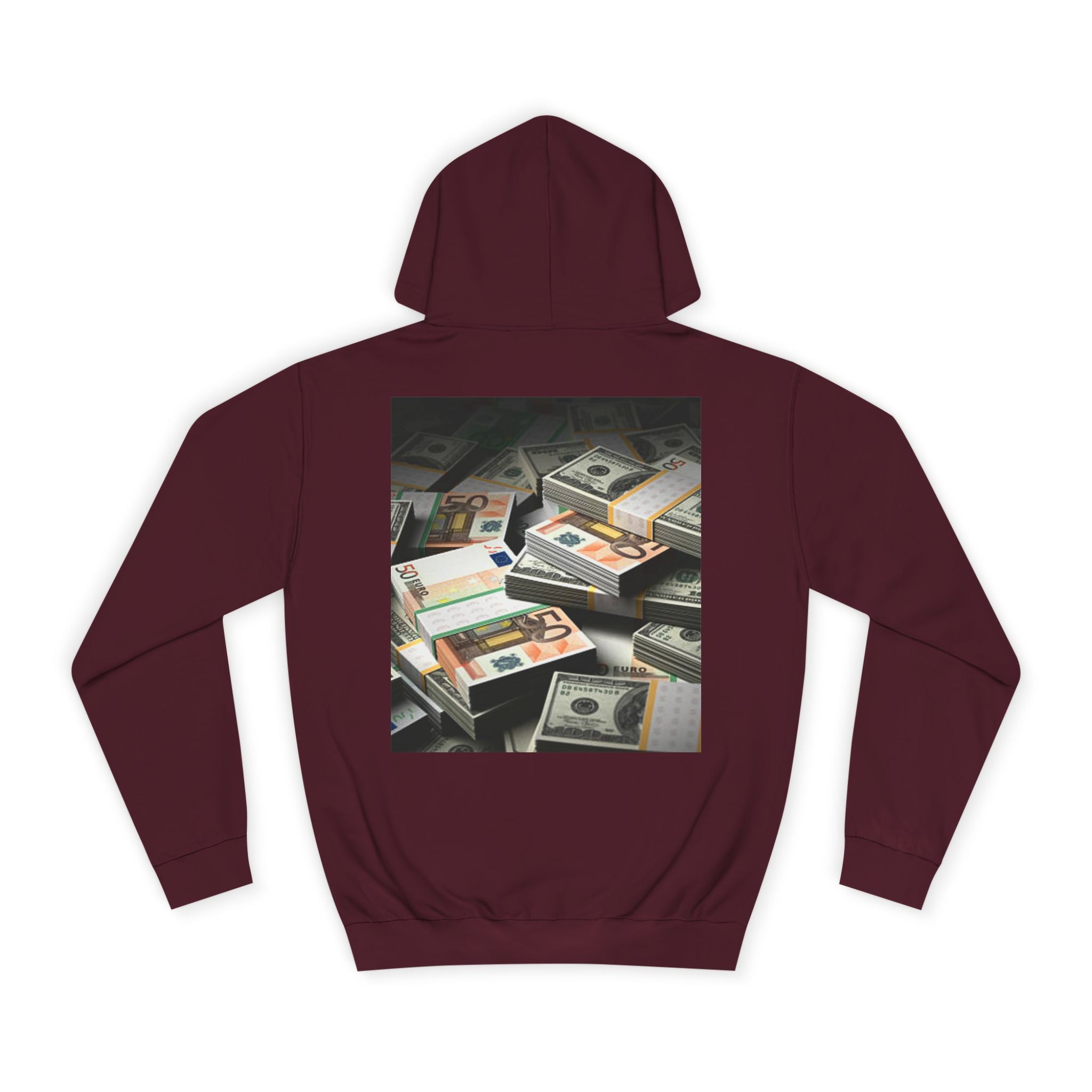 Stacked Cash Money Hoodie | Vintage Banknote Print, Stacks of Dollars