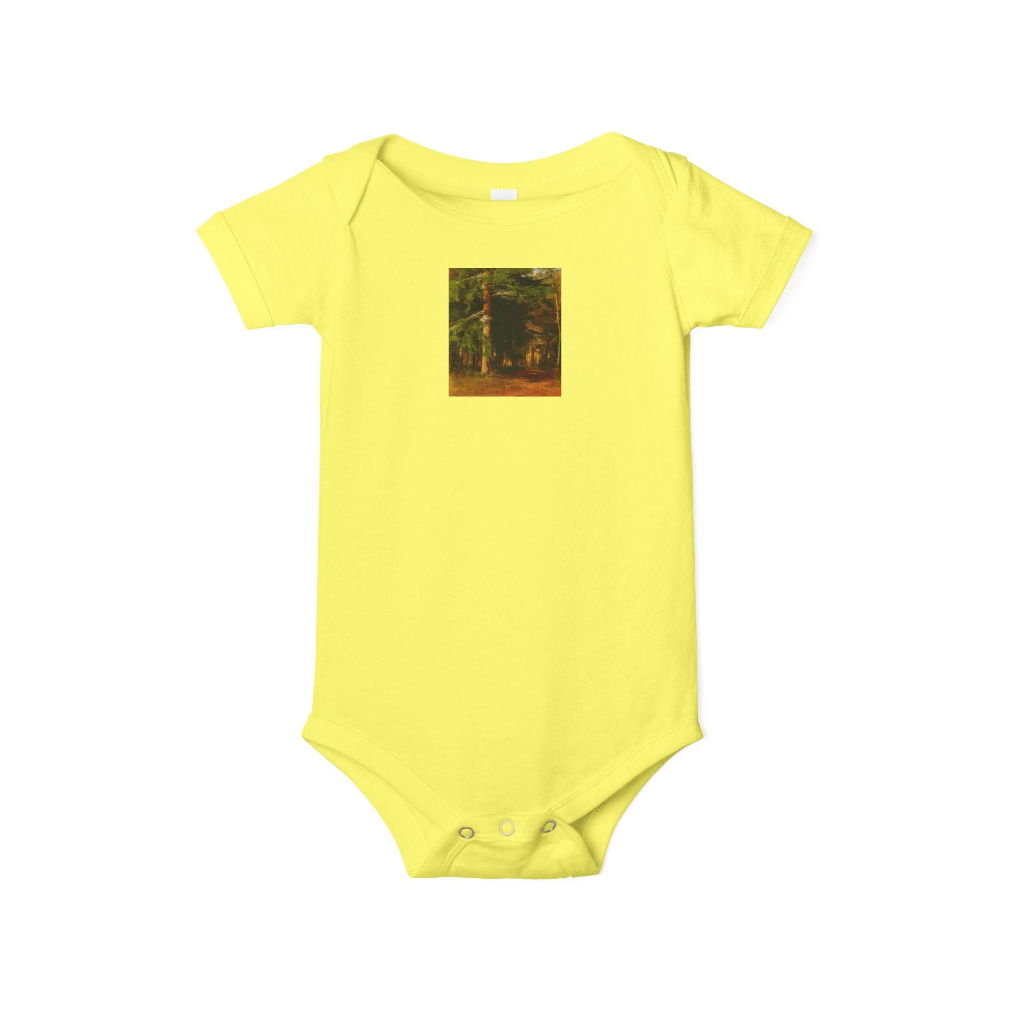 Body de bébé illustré Forêt boisée