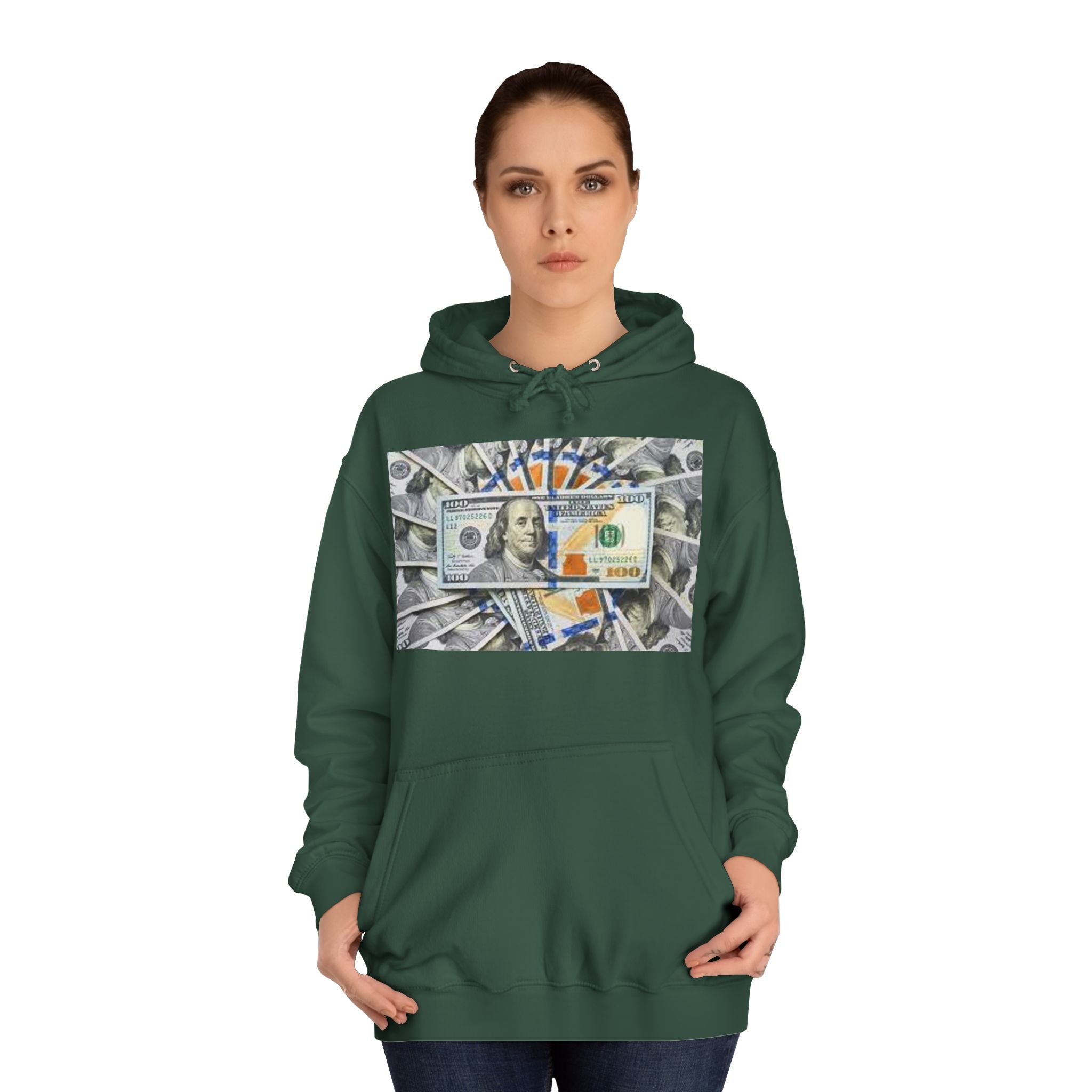 Hundred Dollar Bill Hoodie | Money Graphic Sweatshirt