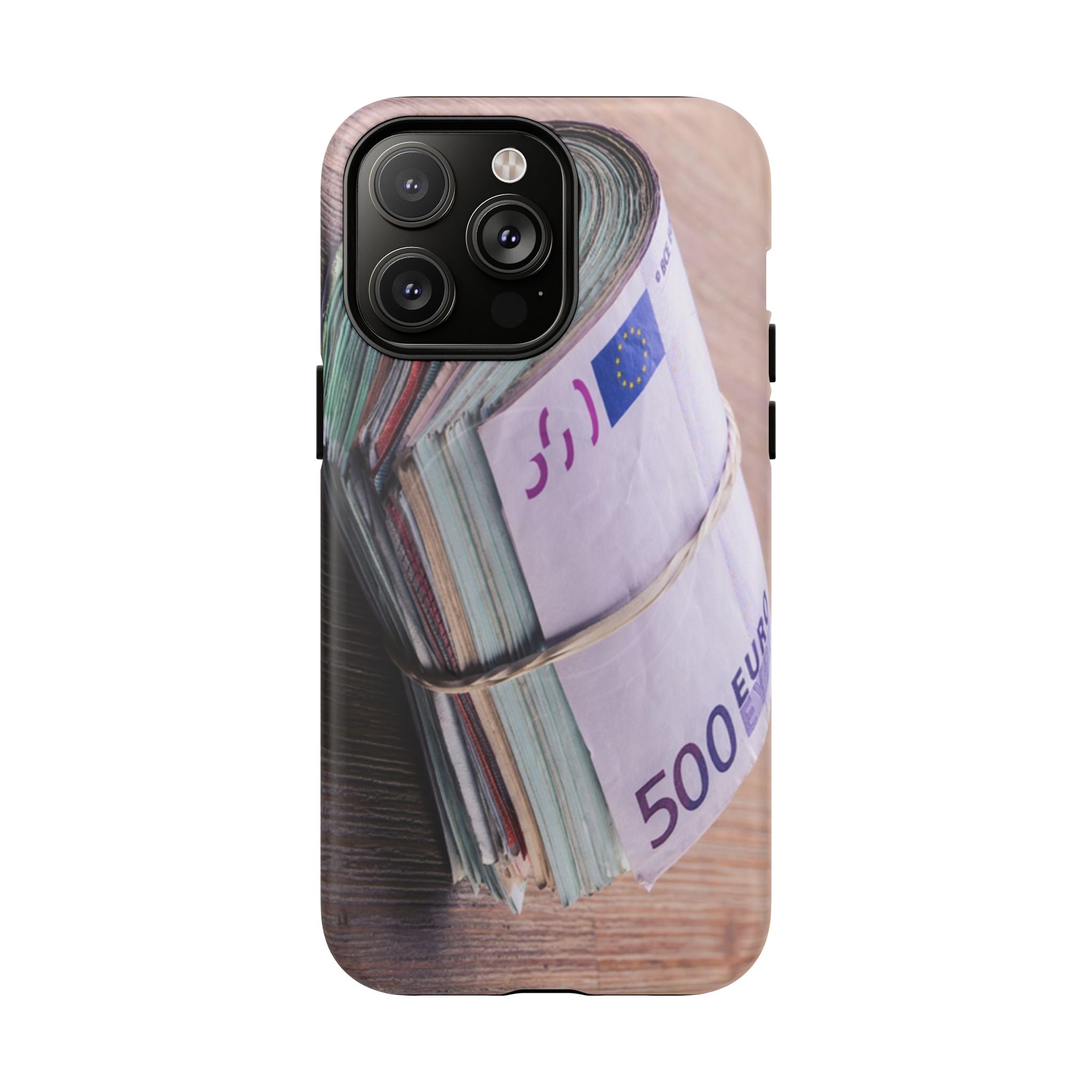 Coque de téléphone liasses de billets en euros | Coque iPhone rouleau de billets, Imprimé argent
