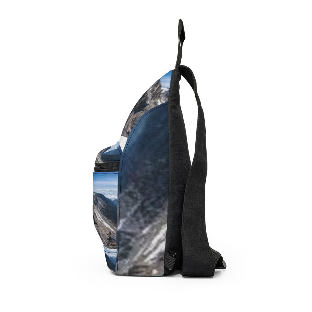 Mountain Range photo Sling Bag | Scenic Peak landscape print