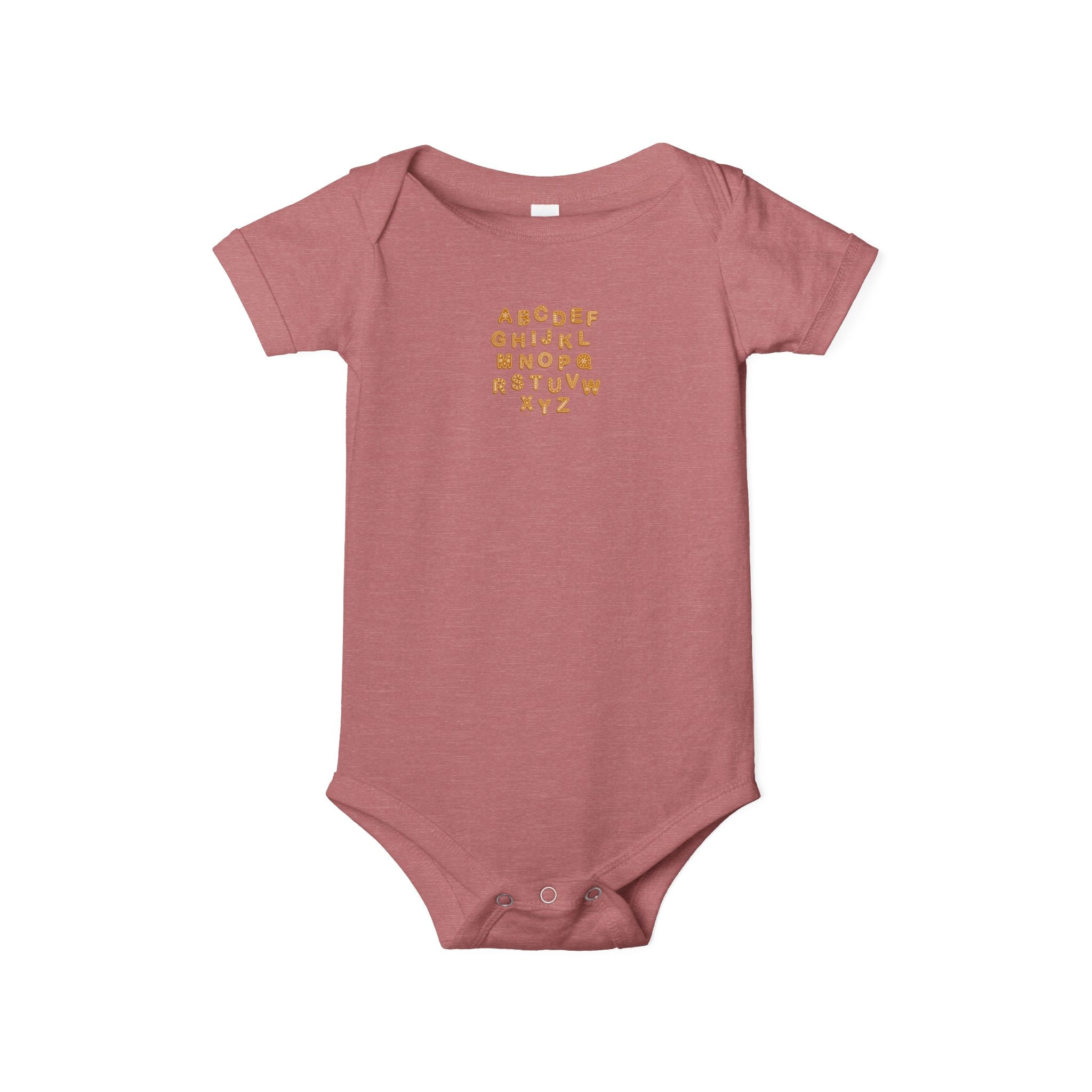 Body de bébé alphabétique manuscrit | Grenouillère
