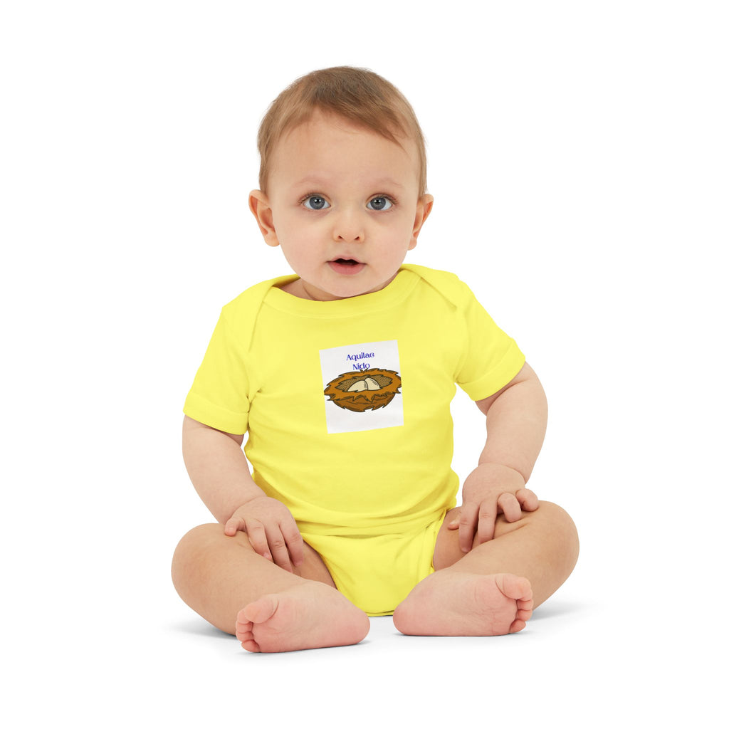Baby Bird Nest Onesie | Infant One Piece with Nest Illustration