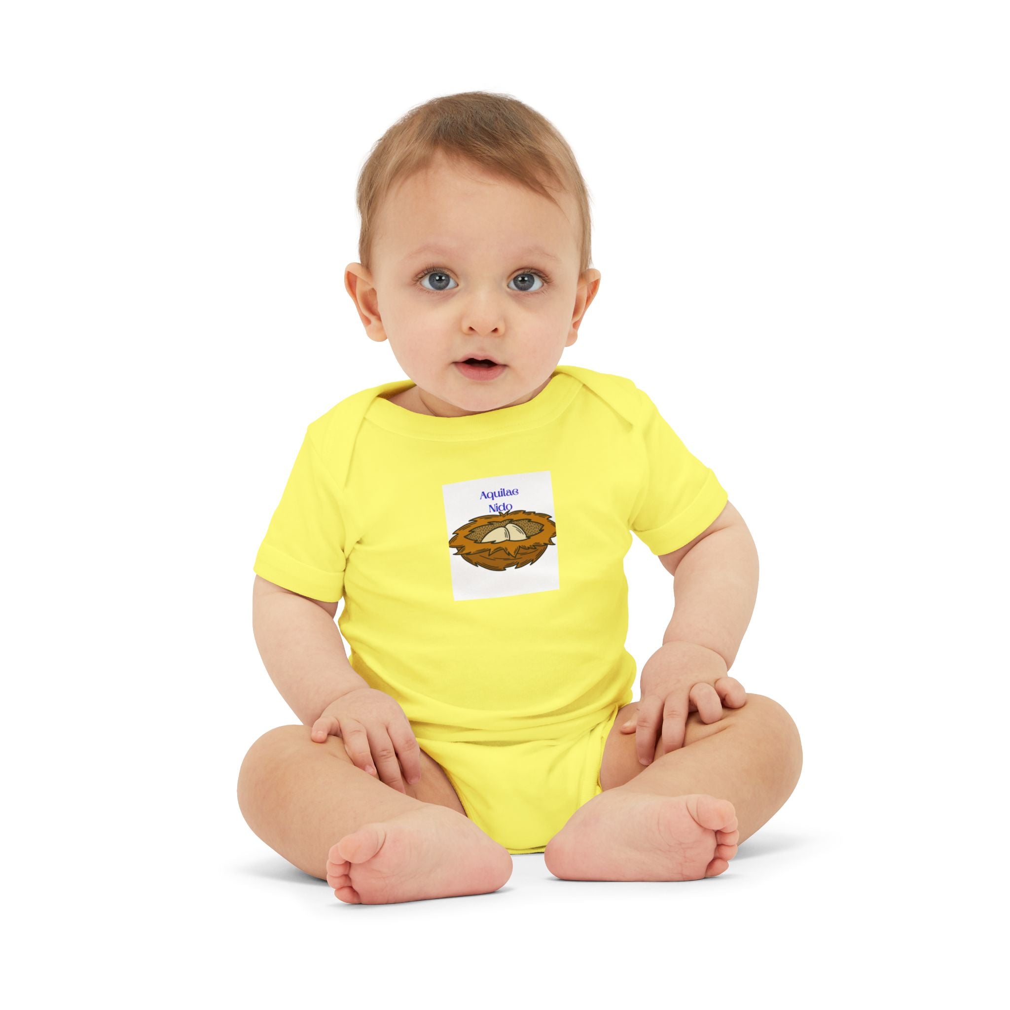 Baby Bird Nest Onesie | Infant One Piece with Nest Illustration