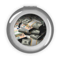 Stacks of Cash Compact Travel Mirror | Money Print Pocket Mirror