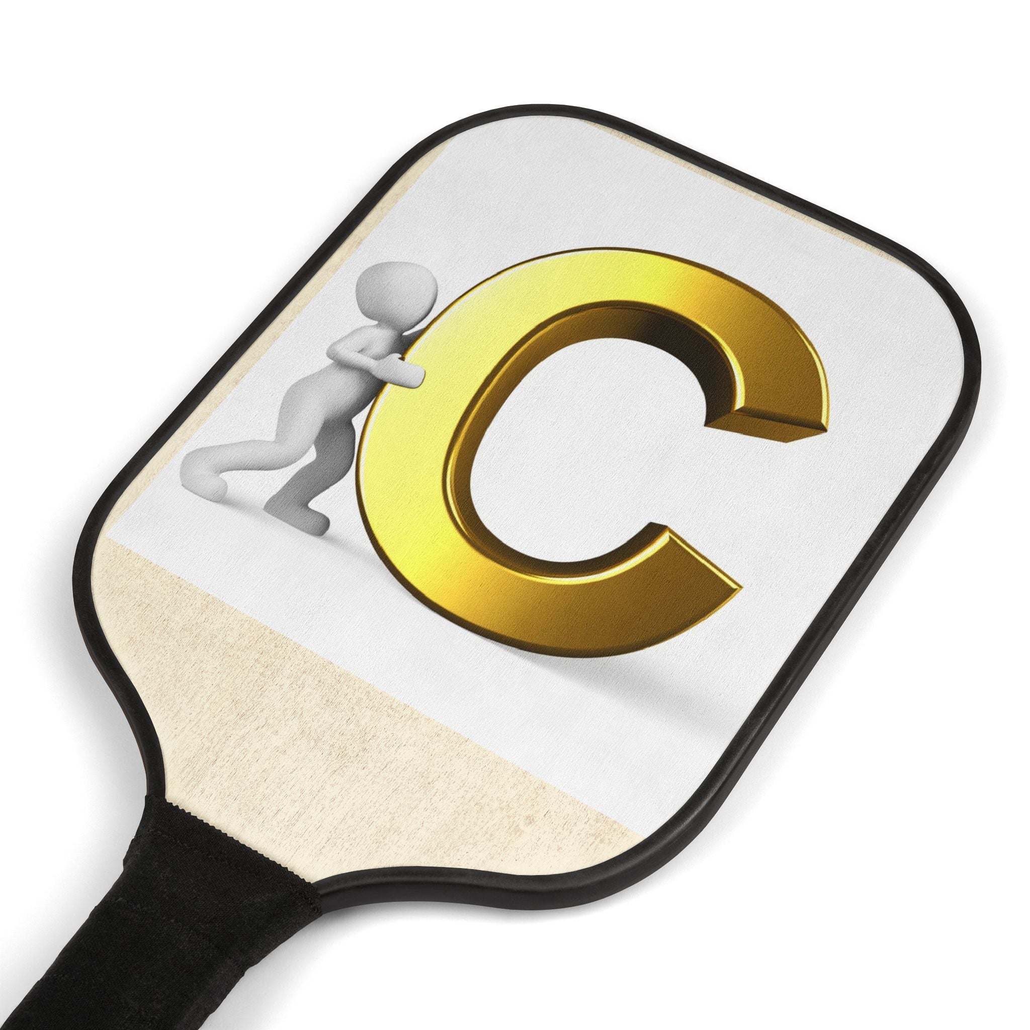 Gold Letter C Pickleball Paddle Kit | Pickleball Kit, Paddle and Balls