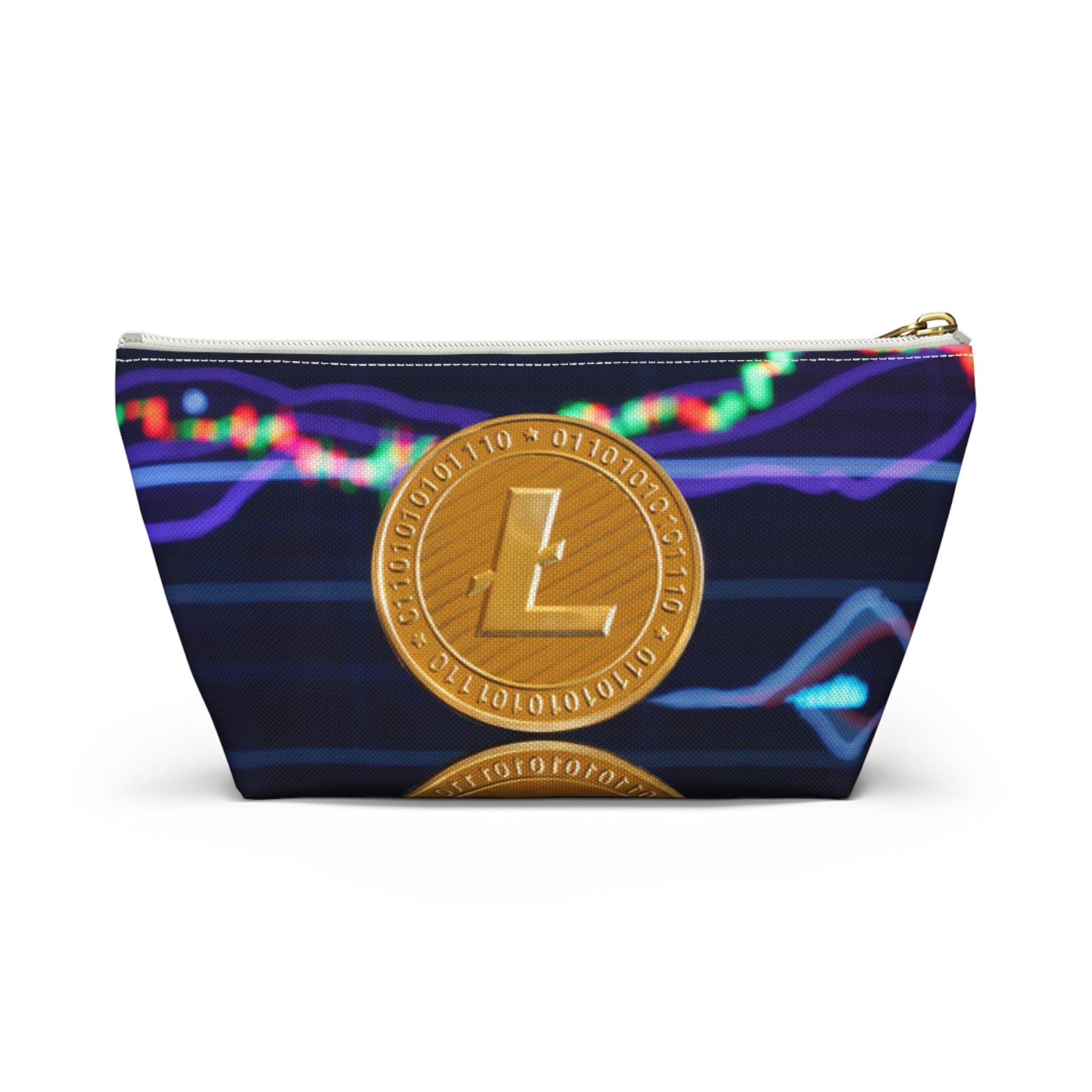 Litecoin Coin Crypto Chart Accessory Pouch