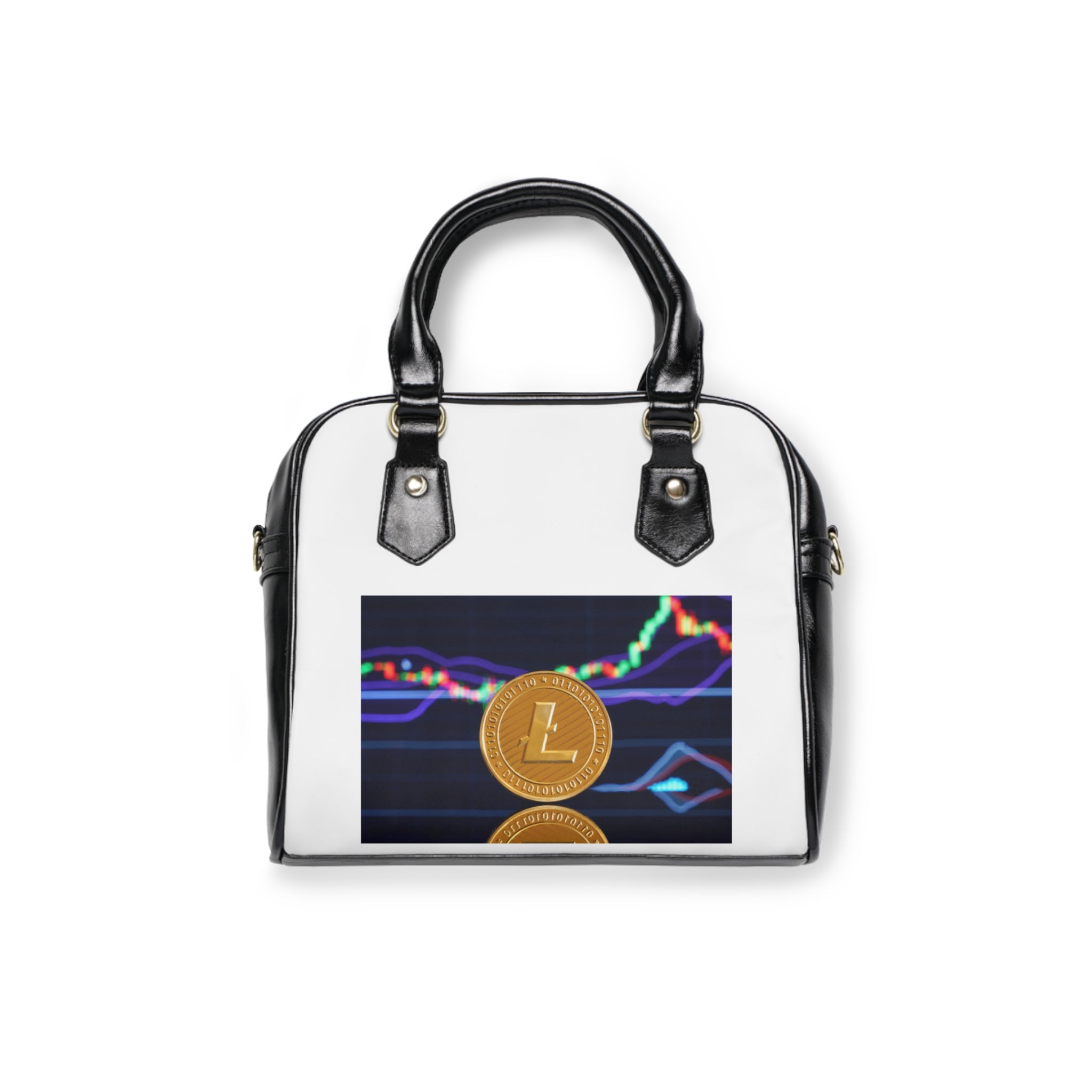 Litecoin Crypto Coin Shoulder Handbag | Digital Currency Design