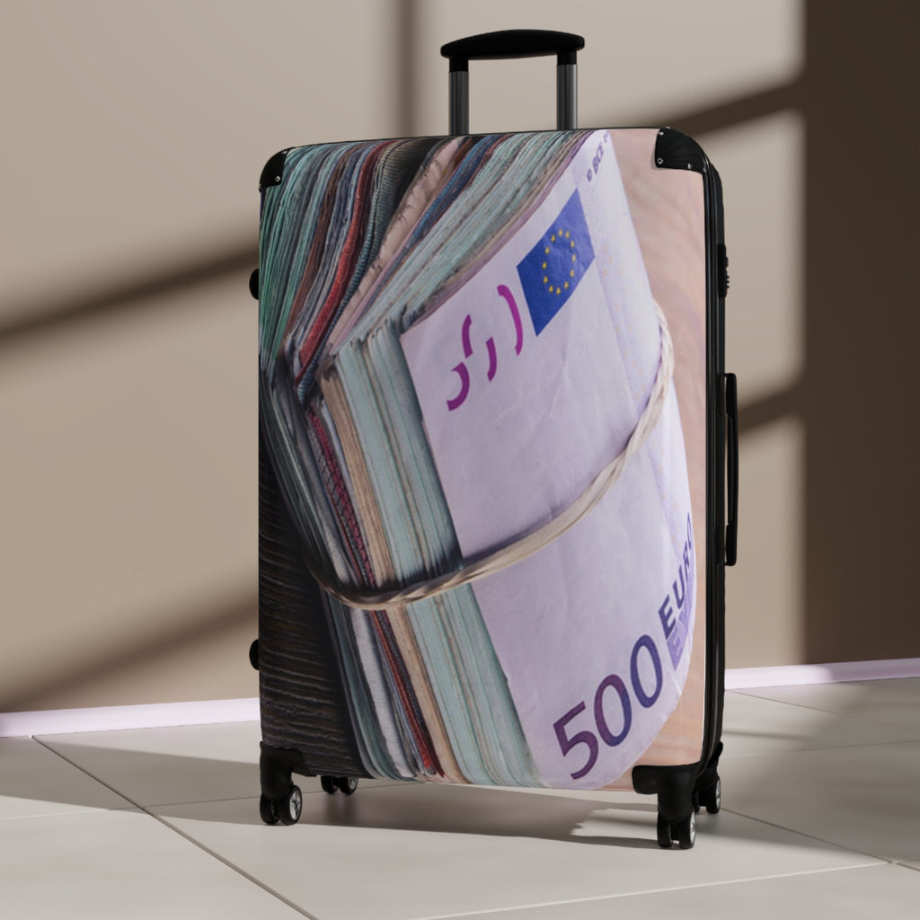 Stack of Euro Banknotes Suitcase