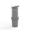 3D Stick Figure Pushing Letter J Travel Mug | 40oz Insulated Tumbler