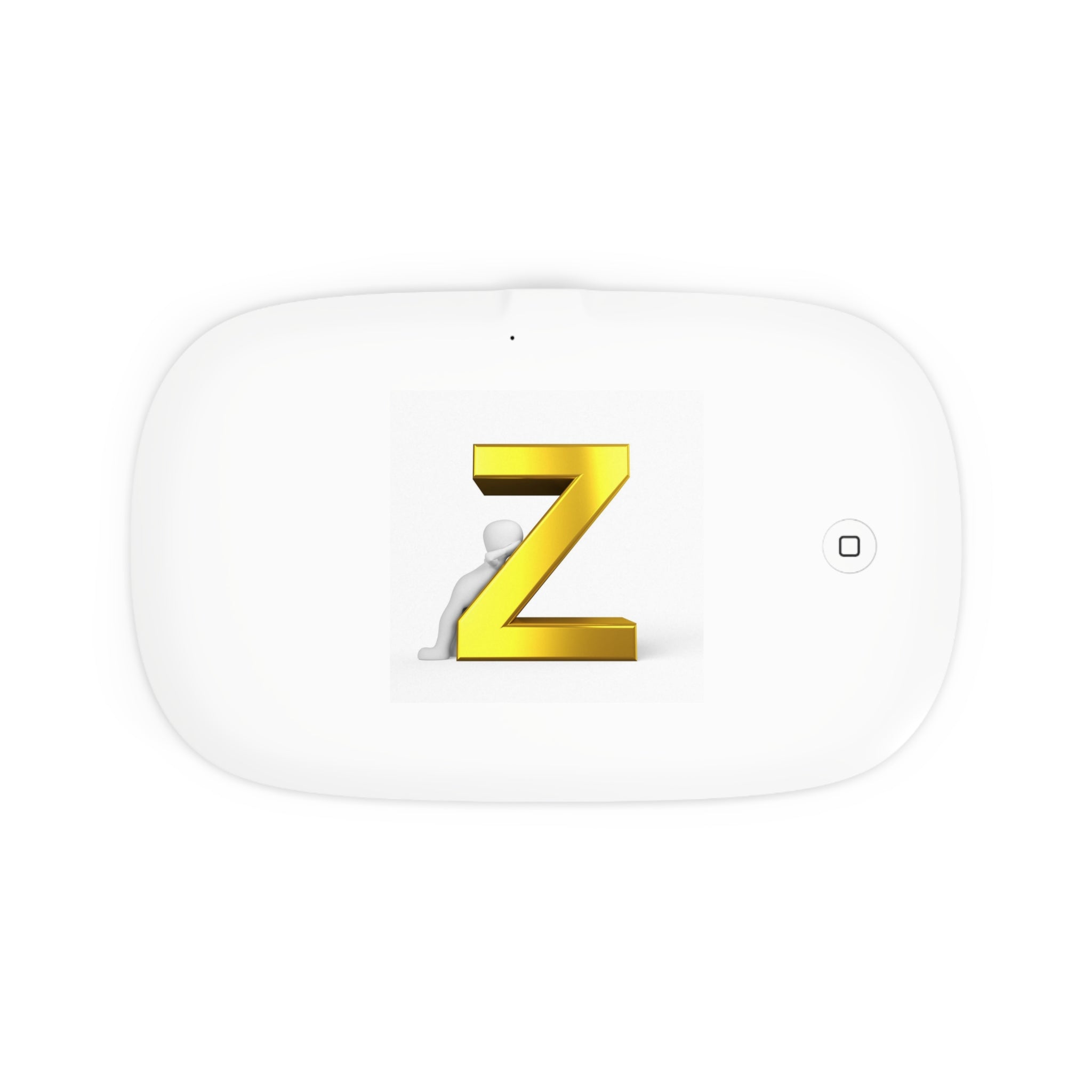 Gold 3D Letter Z UV Phone Sanitizer and Wireless Charging Pad
