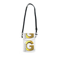 Gold Letter G Monogram Small Cell Phone Wallet | Crossbody Phone Pouch