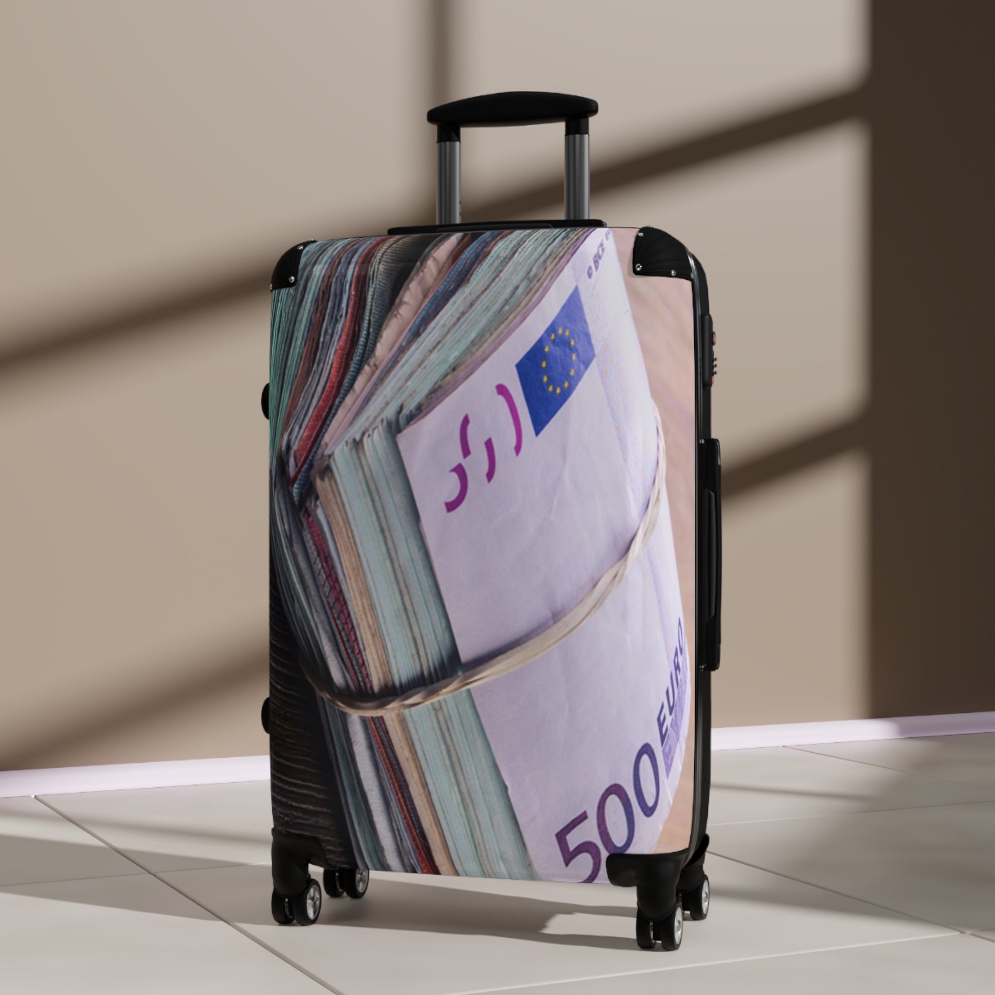 Stack of Euro Banknotes Suitcase