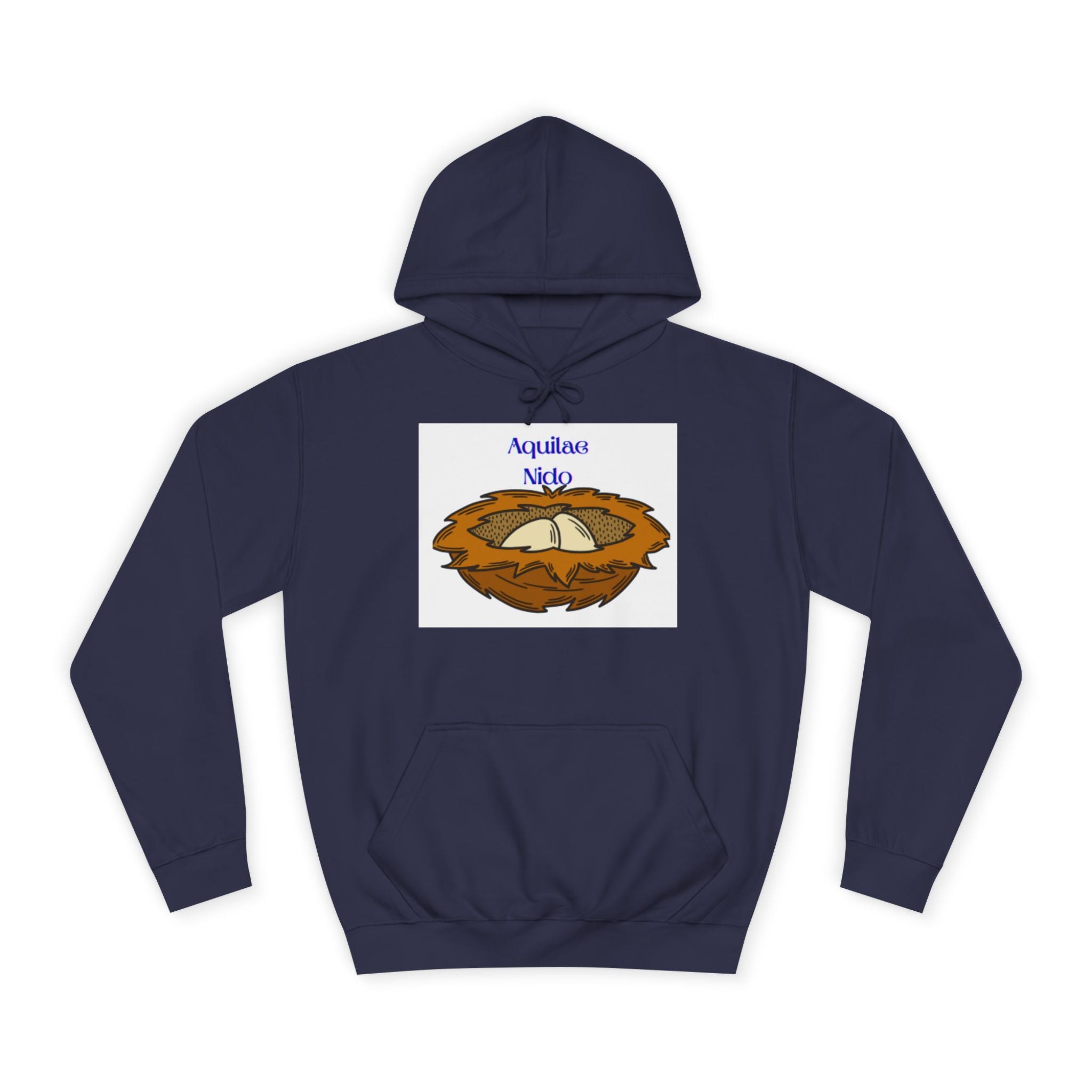 Sweat à capuche illustration Nid Aquilae Nido | Style blason universitaire
