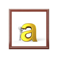 Gold Letter A Monogram Jewelry Box | Personalized Initial Keepsake Box
