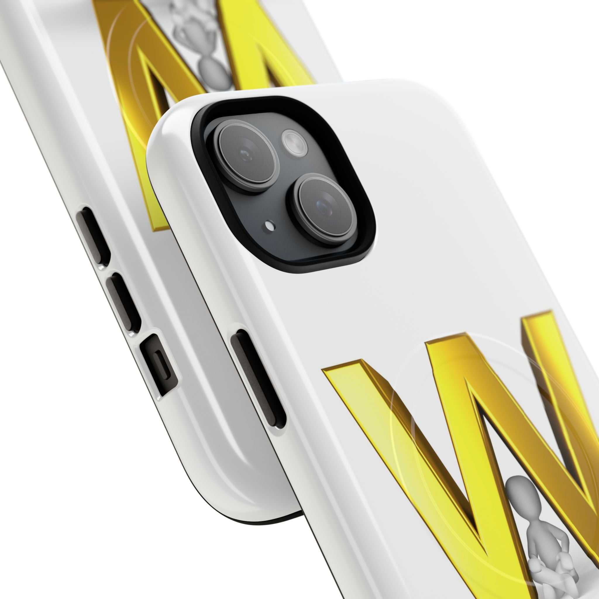 Gold Letter W Monogram Phone Case | Tough Magnetic Case