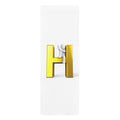 3D Gold Letter H with Climber Yoga Mat | Rubber Yoga Mat